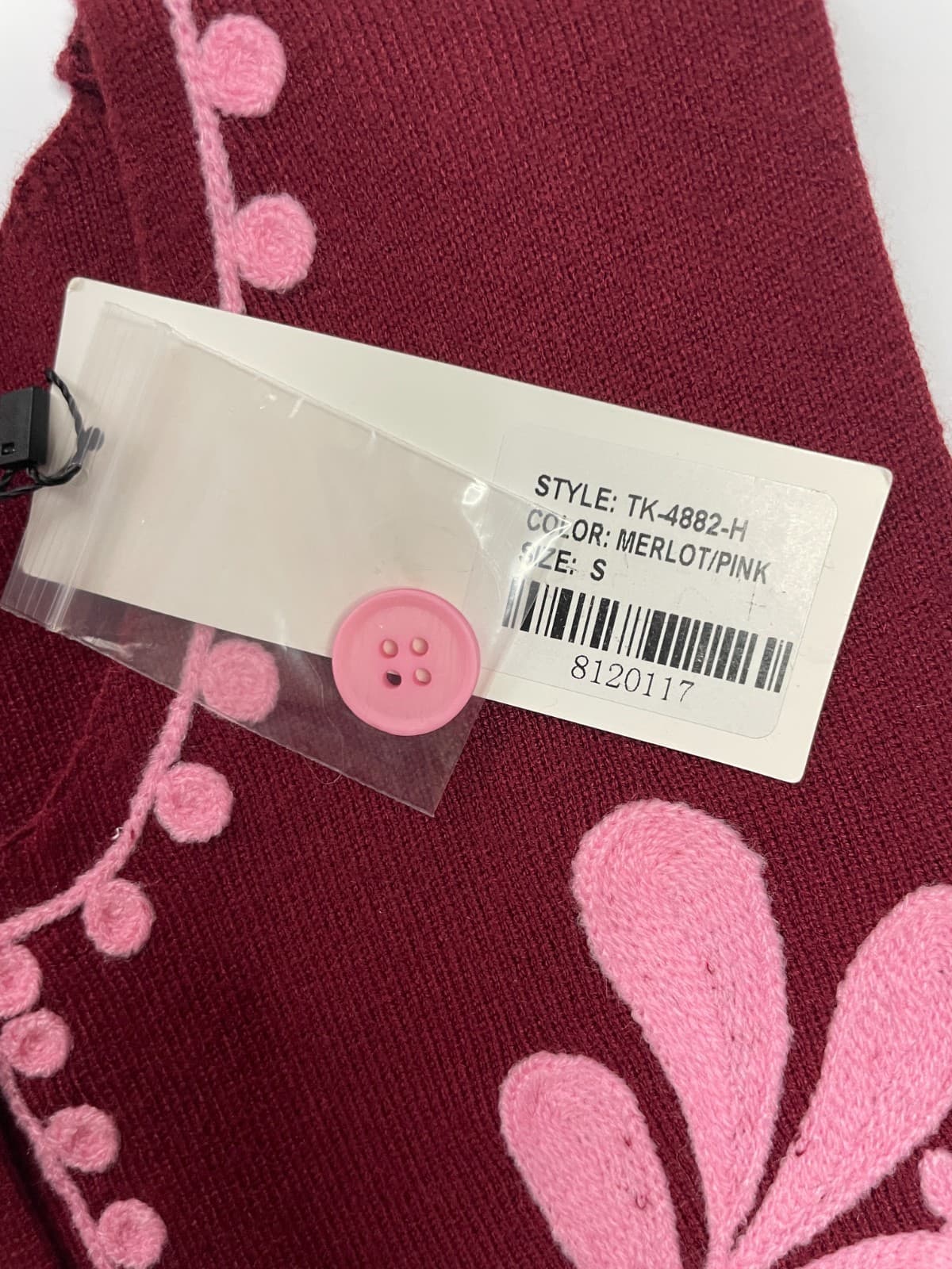 Women's Vest Sweater Size Small Embroidered Pink by Strut & Bolt NWT - Thumbnail 3