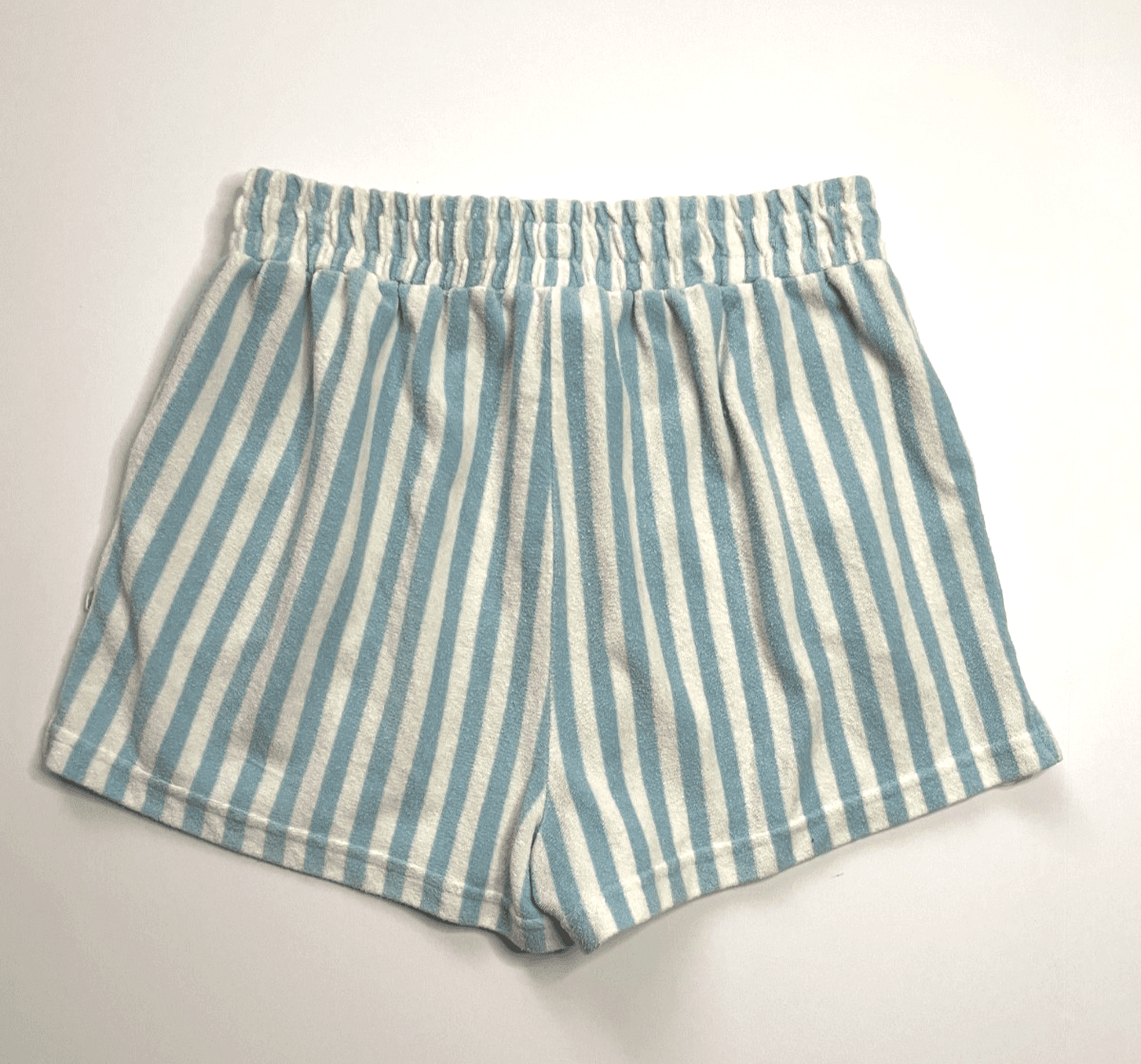 Araminta James Terry Lounge Shorts Blue Stripe Women's Size Medium - Thumbnail 4