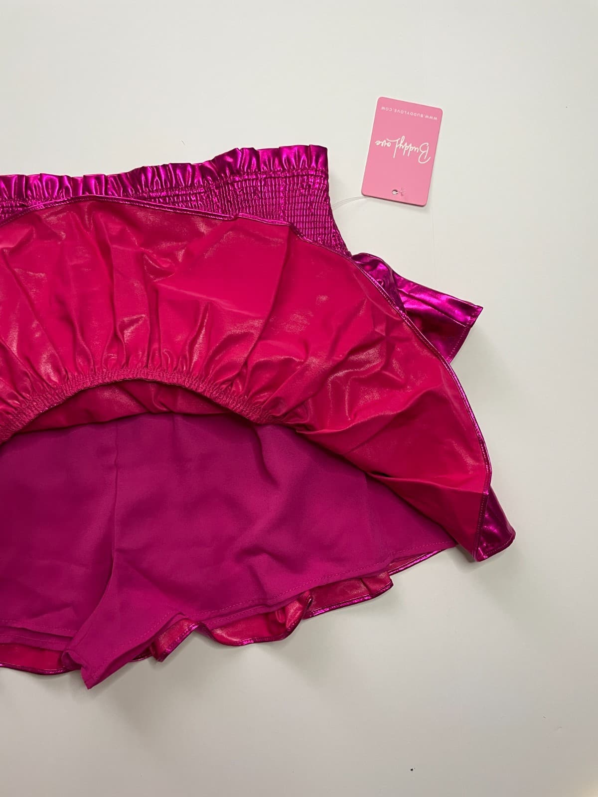 BuddyLove Girls Tween Skort Style Brookie Metallic Pink Size TL Large NWT - Thumbnail 6