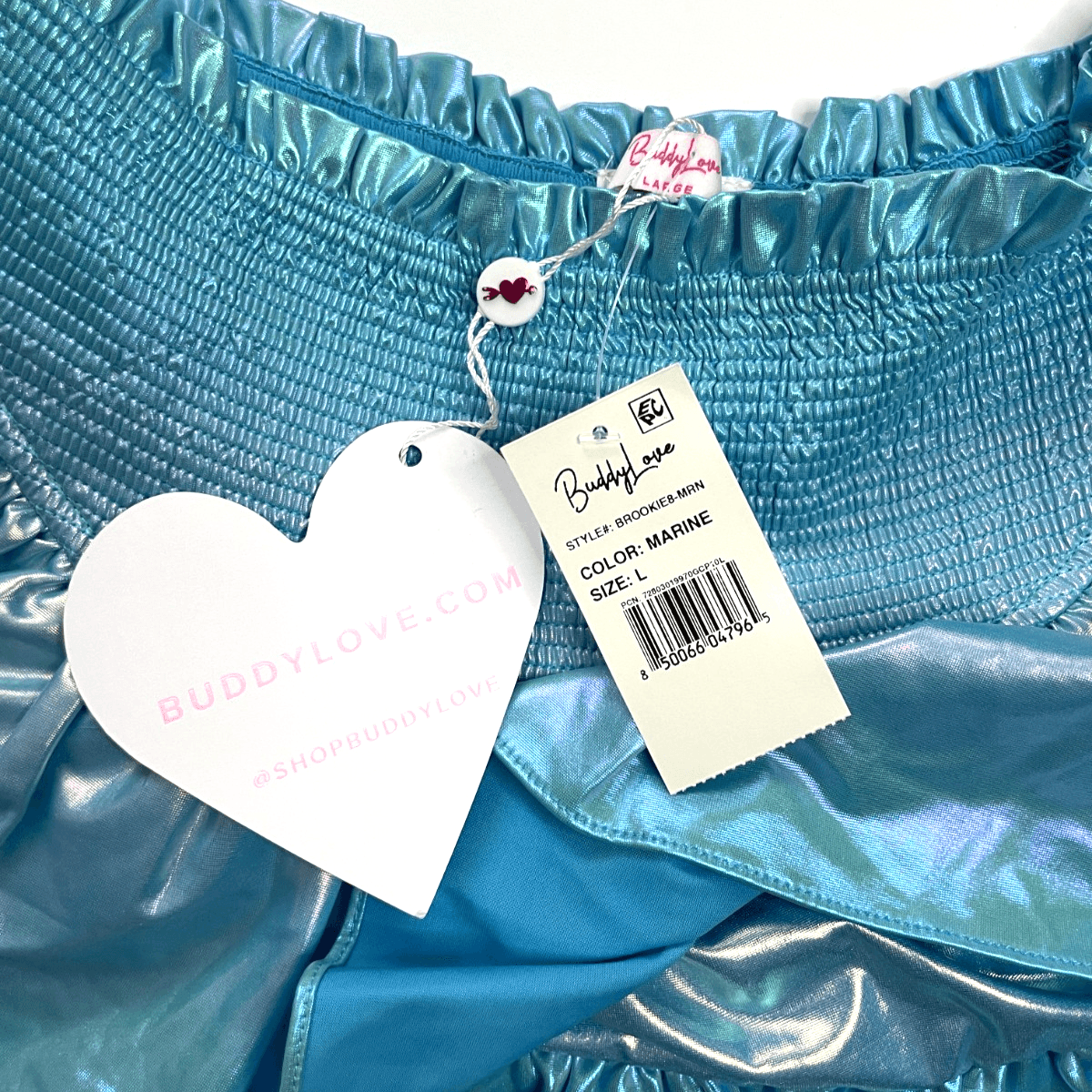 BuddyLove Girls Tween Skort Brookie Style Metallic Blue-Size TL Large-NWT! - Thumbnail 4