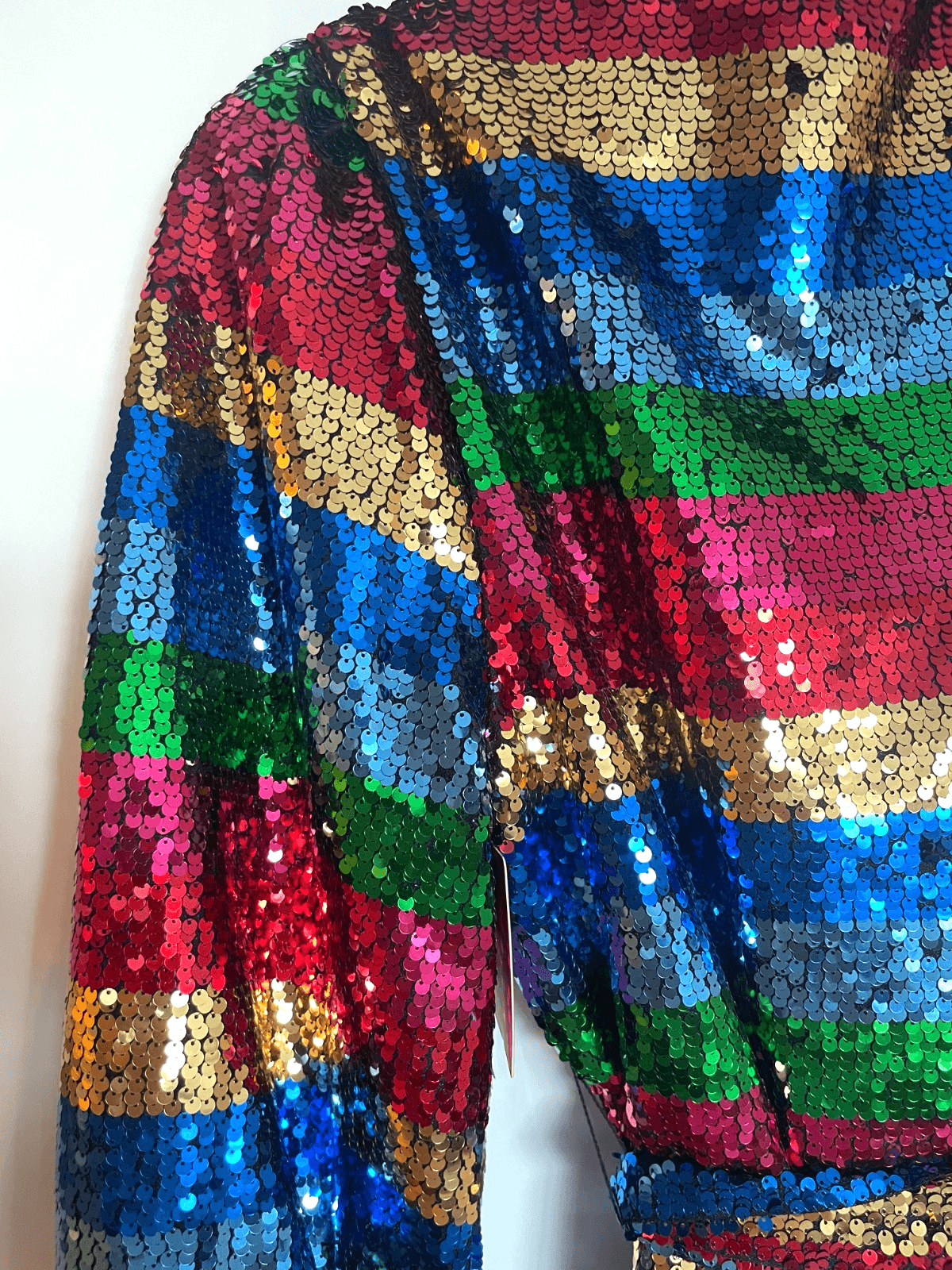 BuddyLove Sequin Wrap Mini Dress Adeline Sequin Long Sleeve Women Size Small NWT - Thumbnail 9
