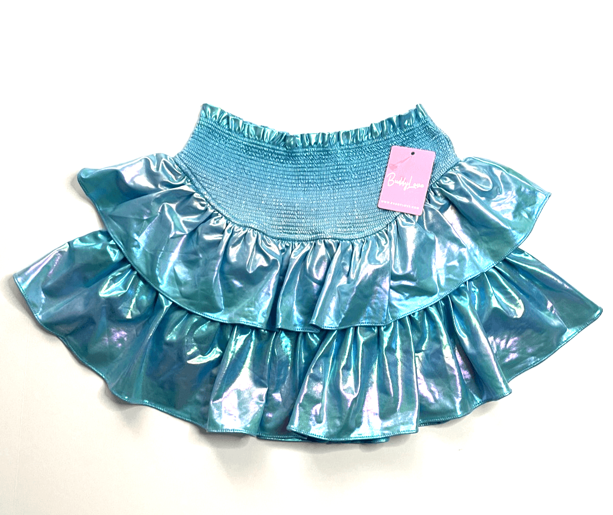 BuddyLove Girls Tween Skort Brookie Style Metallic Blue-Size TL Large-NWT! - Thumbnail 2
