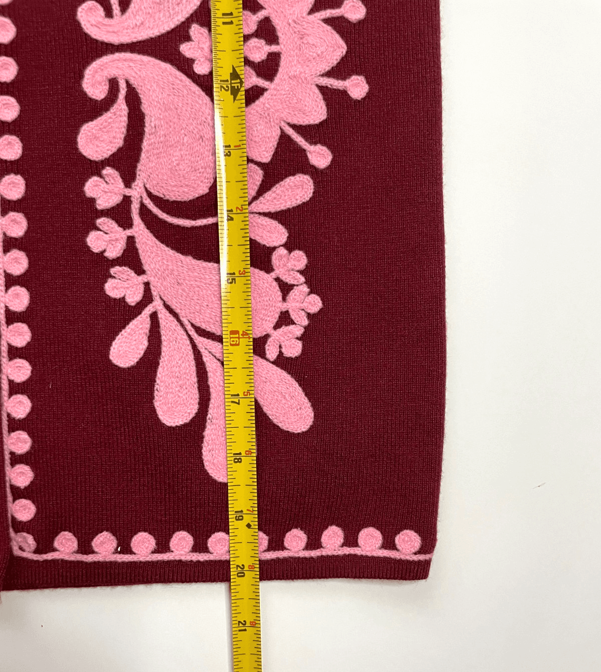 Women's Vest Sweater Size Small Embroidered Pink by Strut & Bolt NWT - Thumbnail 5