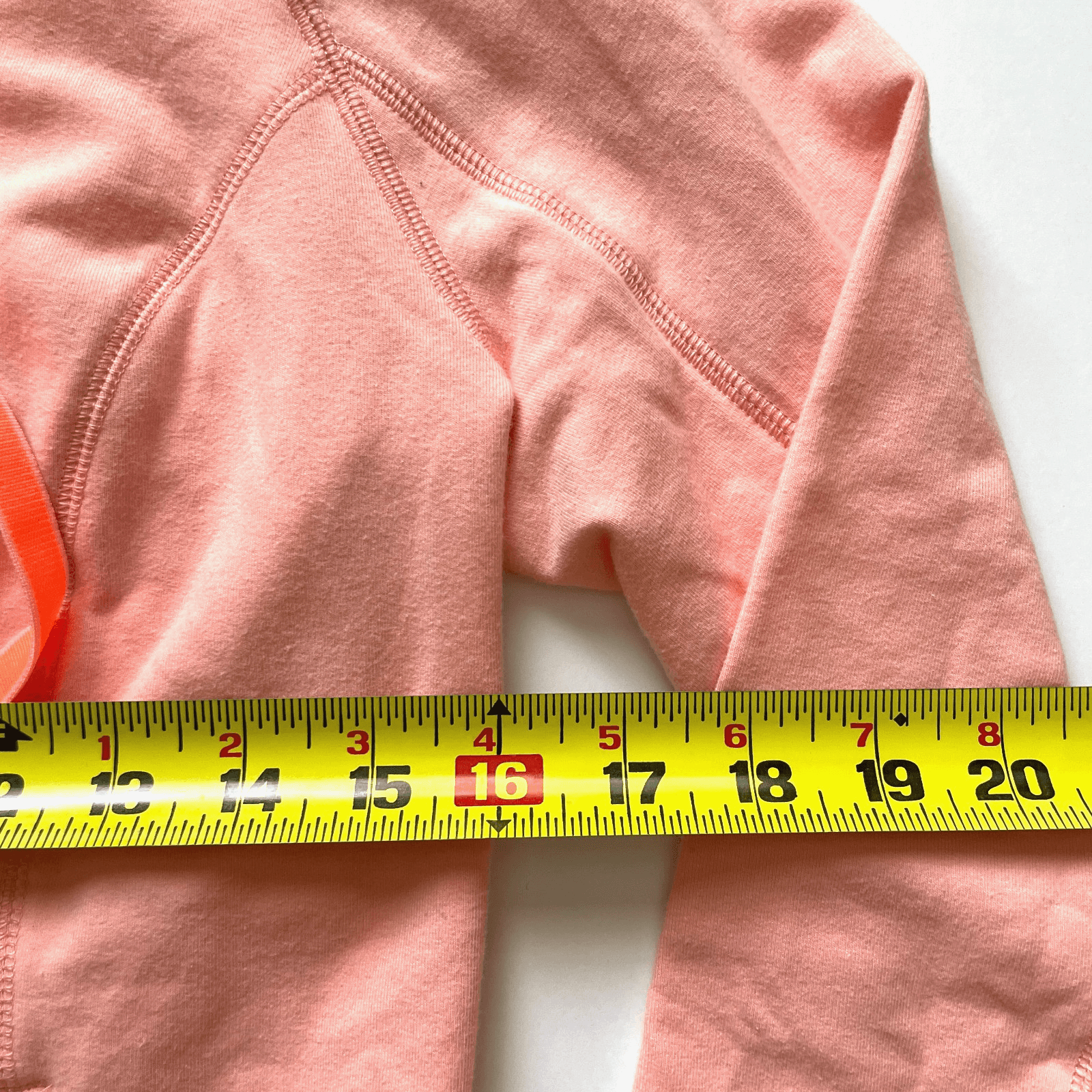 lululemon Women's Size 8 Rejuvinate Zip-Up Hoodie in Coral/Peach - Thumbnail 4