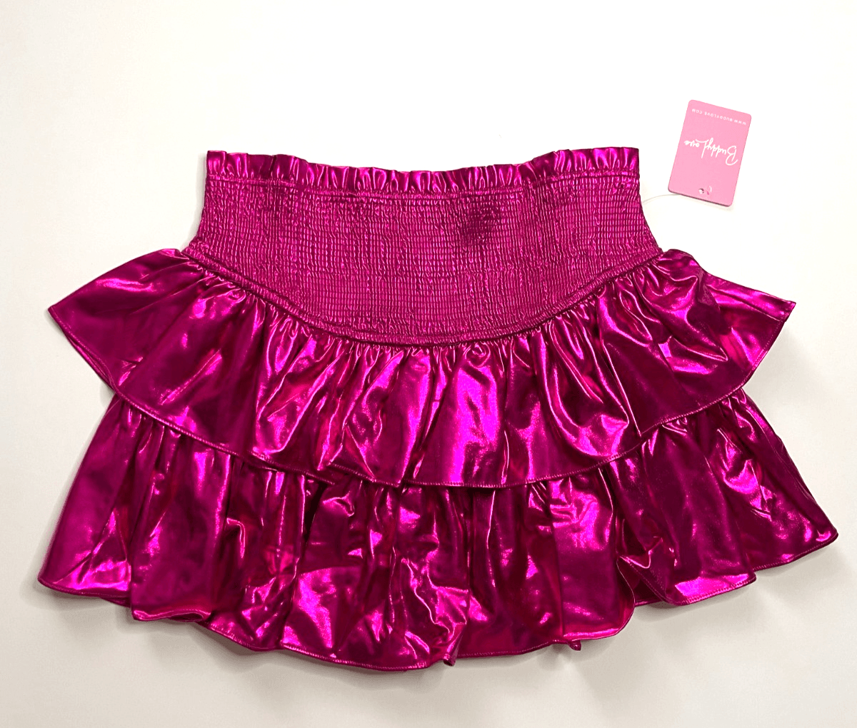 BuddyLove Girls Tween Skort Style Brookie Metallic Pink Size TL Large NWT - Thumbnail 4