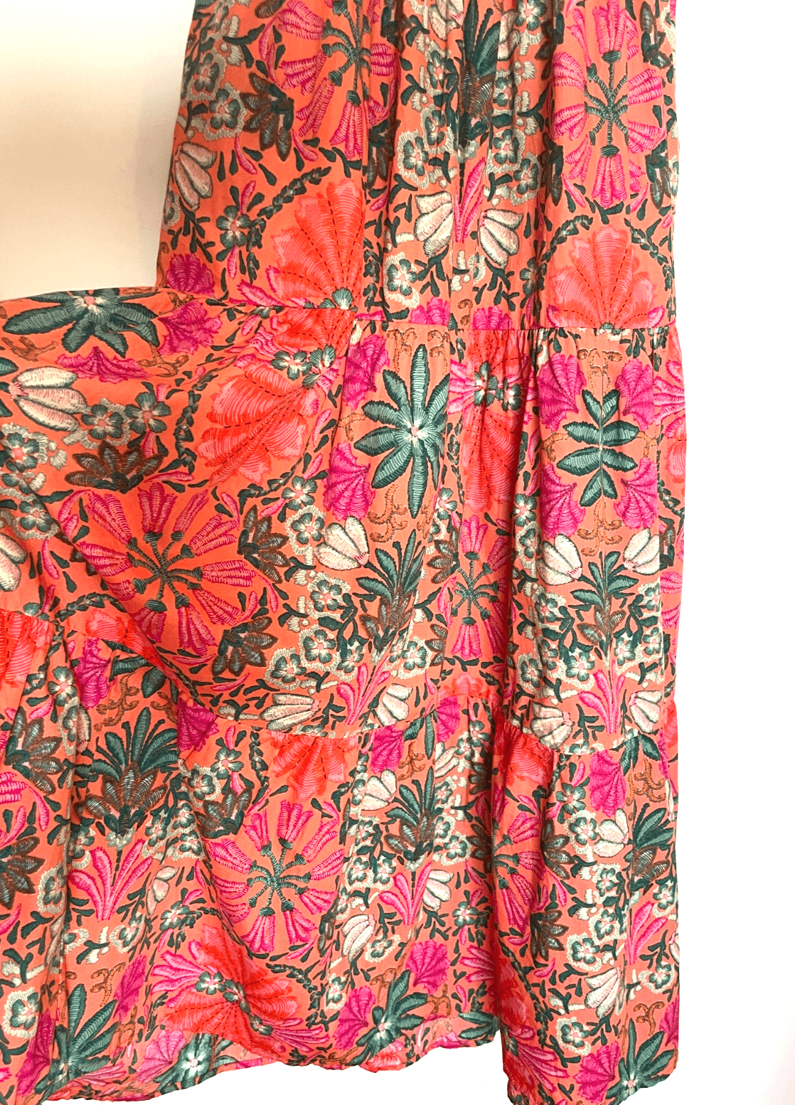 Olivaceous Floral Tiered Maxi Dress Women Size Small NWOT $125 MSRP - Thumbnail 4