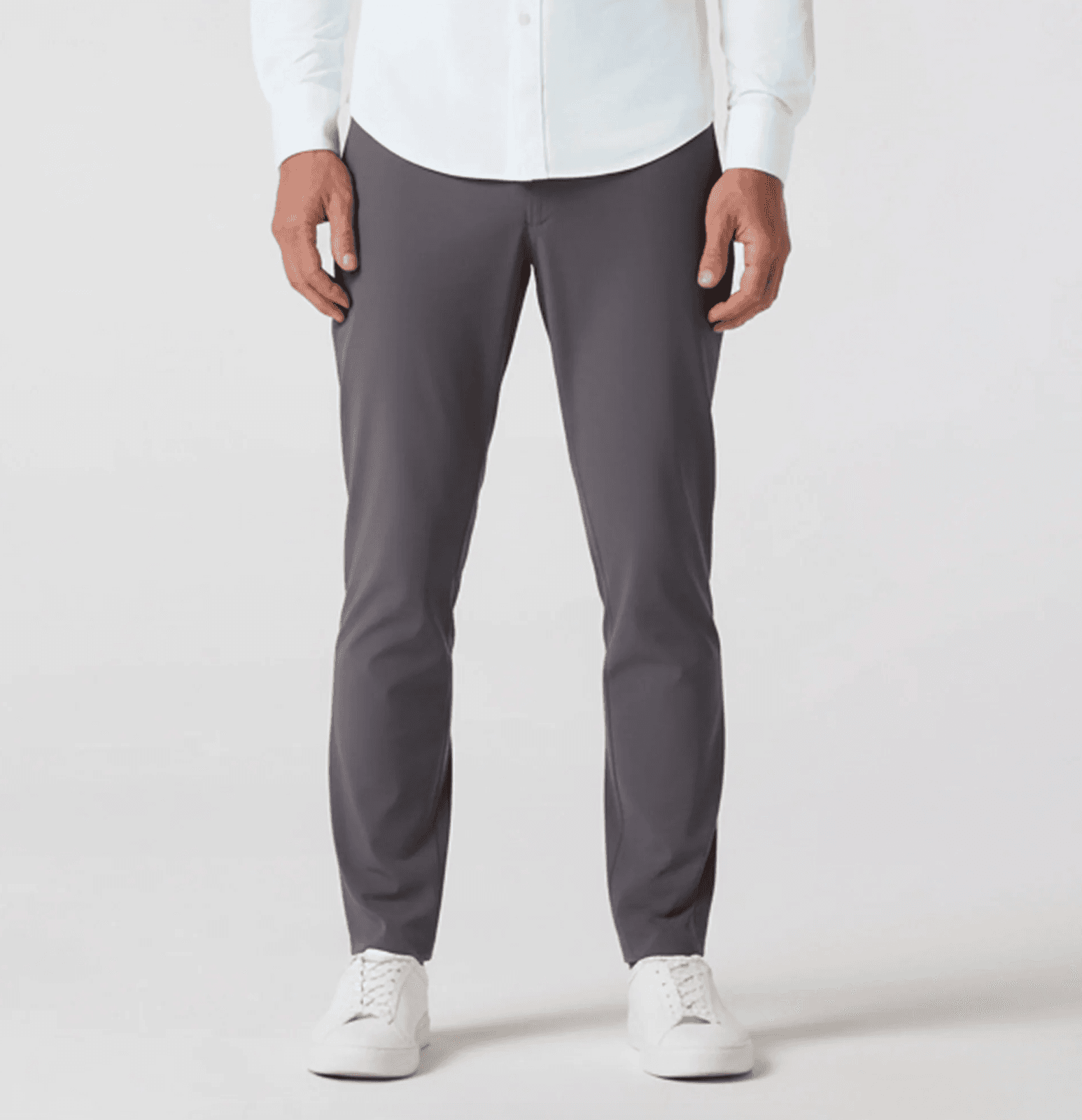 Mizzen Main Men’s 34x32 Helmsman Slim Straight Performance Pants Charcoal Solid - Thumbnail 12