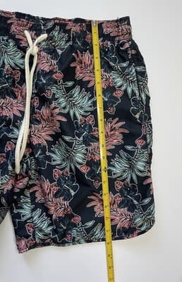 Grayson Swimwear Men's Swim Shorts Trunks Size Medium Navy Print - Thumbnail 2