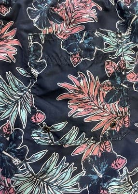 Grayson Swimwear Men's Swim Shorts Trunks Size Medium Navy Print - Thumbnail 9