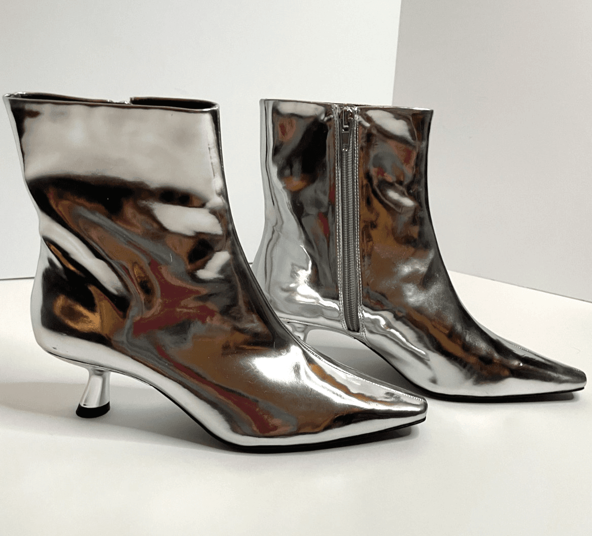SIMON MILLER Chrome Ankle Bootie Womens Size 37 EU / 7 US NWT $425 MSRP - Thumbnail 3