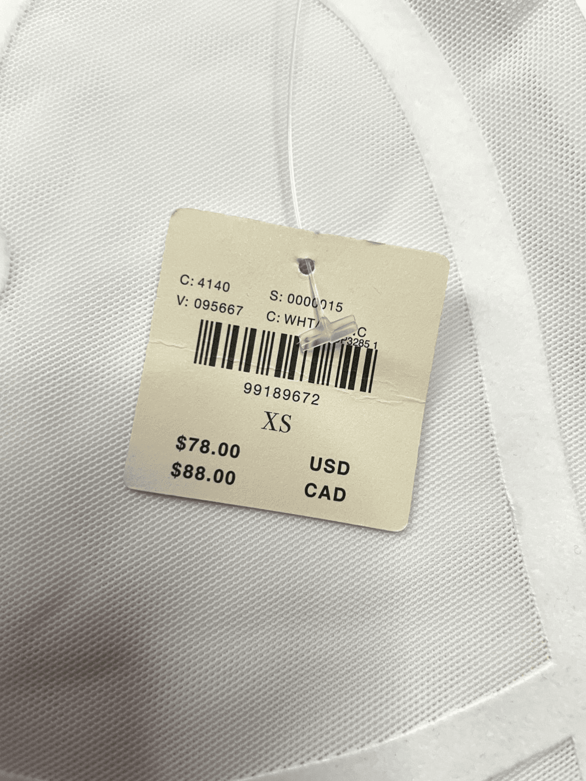 Anthropologie Sheer Mesh Crop Top White Nylon Soutache Baby Tee Size XS NWT - Thumbnail 8