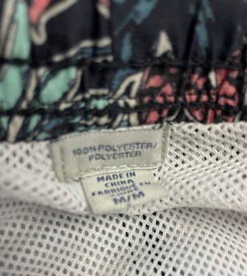 Grayson Swimwear Men's Swim Shorts Trunks Size Medium Navy Print - Thumbnail 6