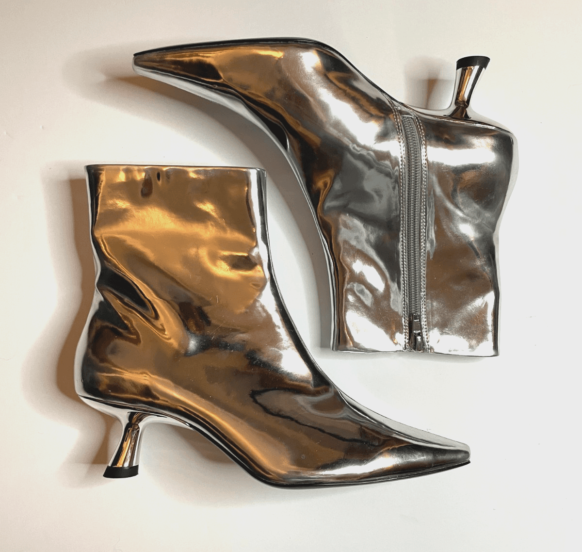 SIMON MILLER Chrome Ankle Bootie Womens Size 37 EU / 7 US NWT $425 MSRP - Thumbnail 4