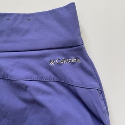 Columbia Women's All Seasons Ruched Skort Purple Nylon Elastic Waist Size Small - Thumbnail 2