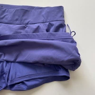 Columbia Women's All Seasons Ruched Skort Purple Nylon Elastic Waist Size Small - Thumbnail 5