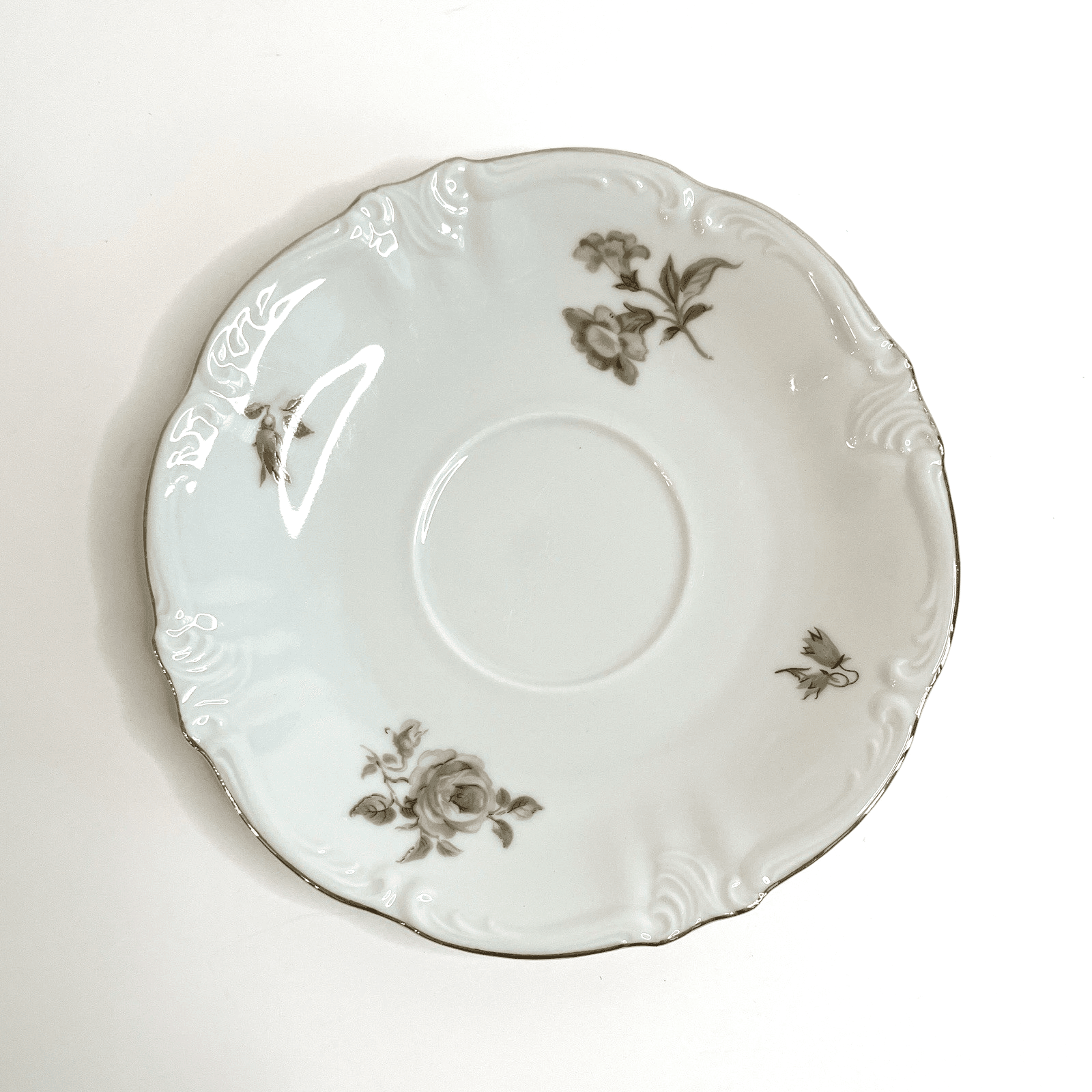 Winterling Bavaria Empress Tea Cup & Saucer Set - Floral Porcelain w/ Gold Trim - Thumbnail 3