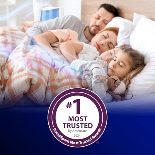 Vicks Warm Mist Humidifier Filter‑Free 1Gal Tank, Auto Shut‑Off, Night Light, VapoPad and VapoSteam Compatible - Thumbnail 7