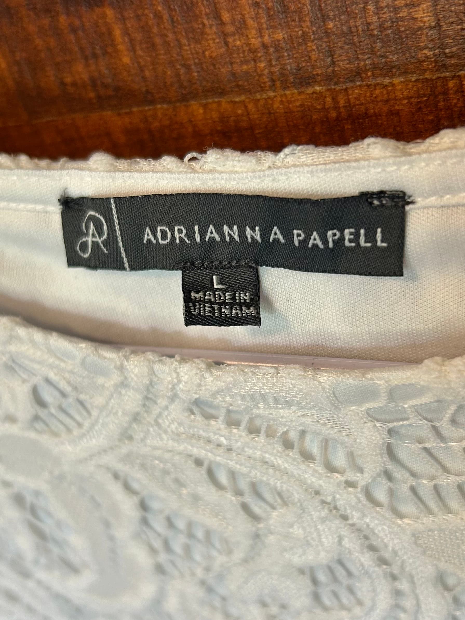 Adrianna Papell Lace Top Large - Thumbnail 4