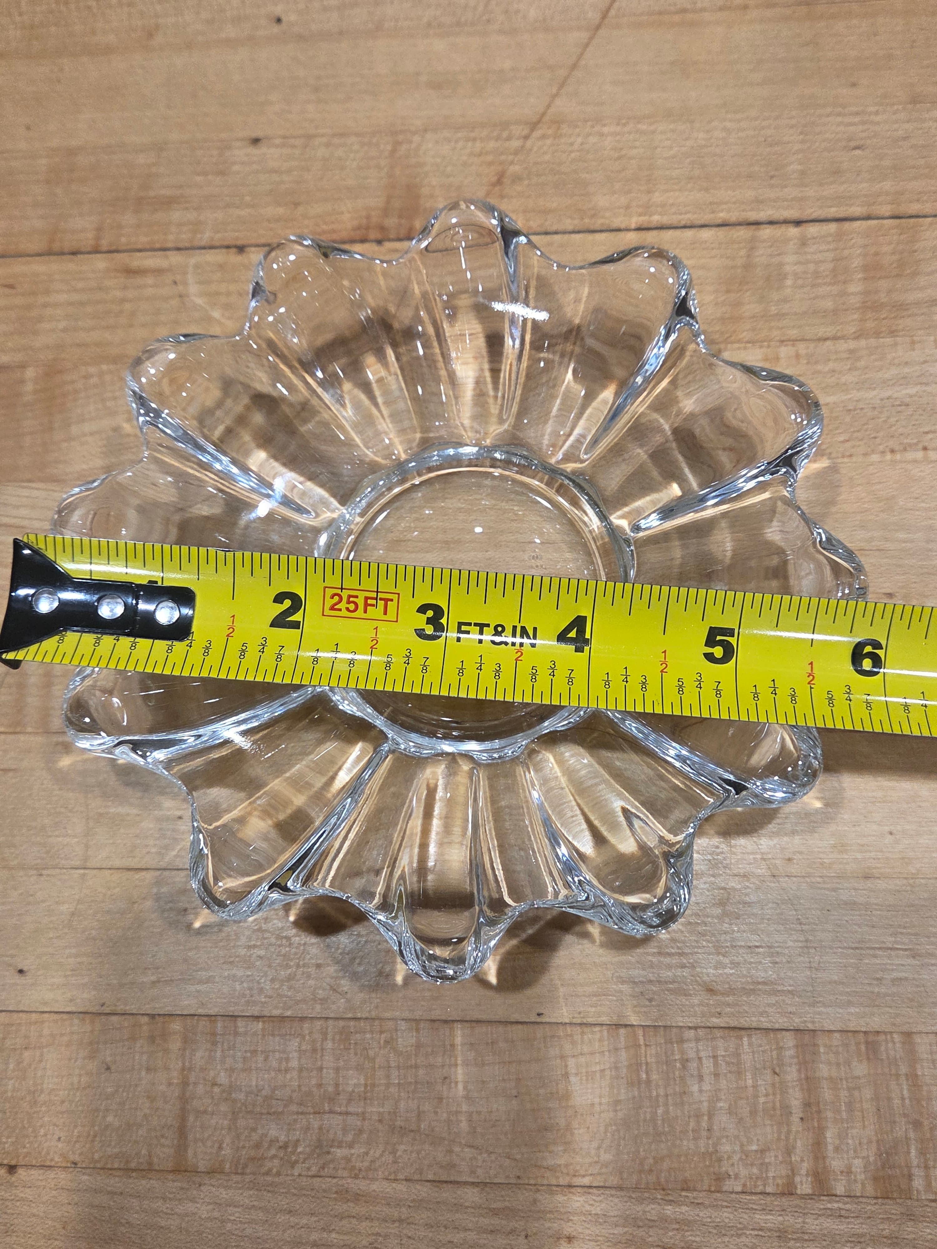 Vintage Fostoria Celestial Clear Glass Scalloped Trinket Candy Dish 5.5 Inch - Thumbnail 3