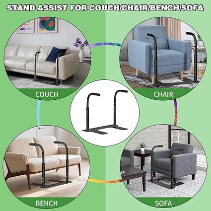 Adjustable Couch Stand Assist 6 Heights Carbon Steel - Thumbnail 3