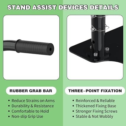 Adjustable Couch Stand Assist 6 Heights Carbon Steel - Thumbnail 5