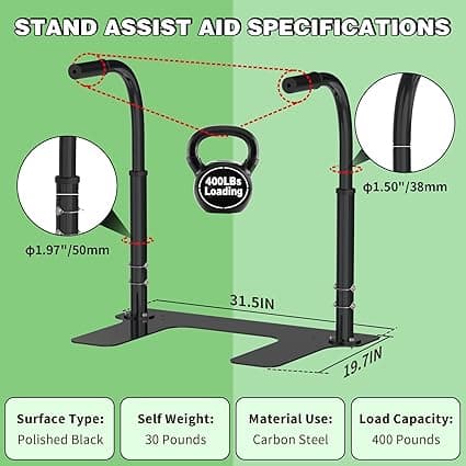 Adjustable Couch Stand Assist 6 Heights Carbon Steel - Thumbnail 4