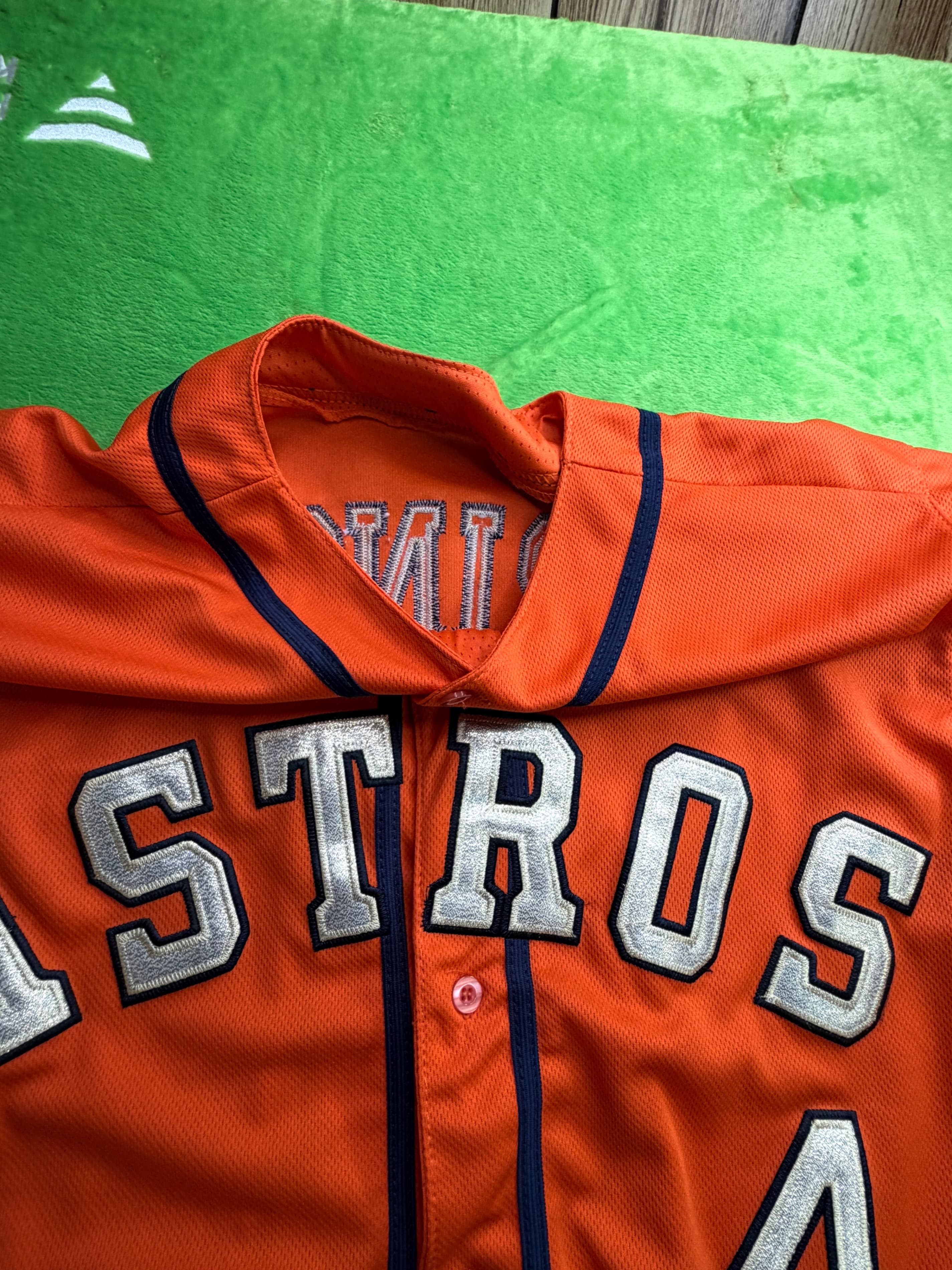 Majestic Houston Astros Springer #4 Orange FlexBase Auth Jersey Sz 44 WS - Thumbnail 5