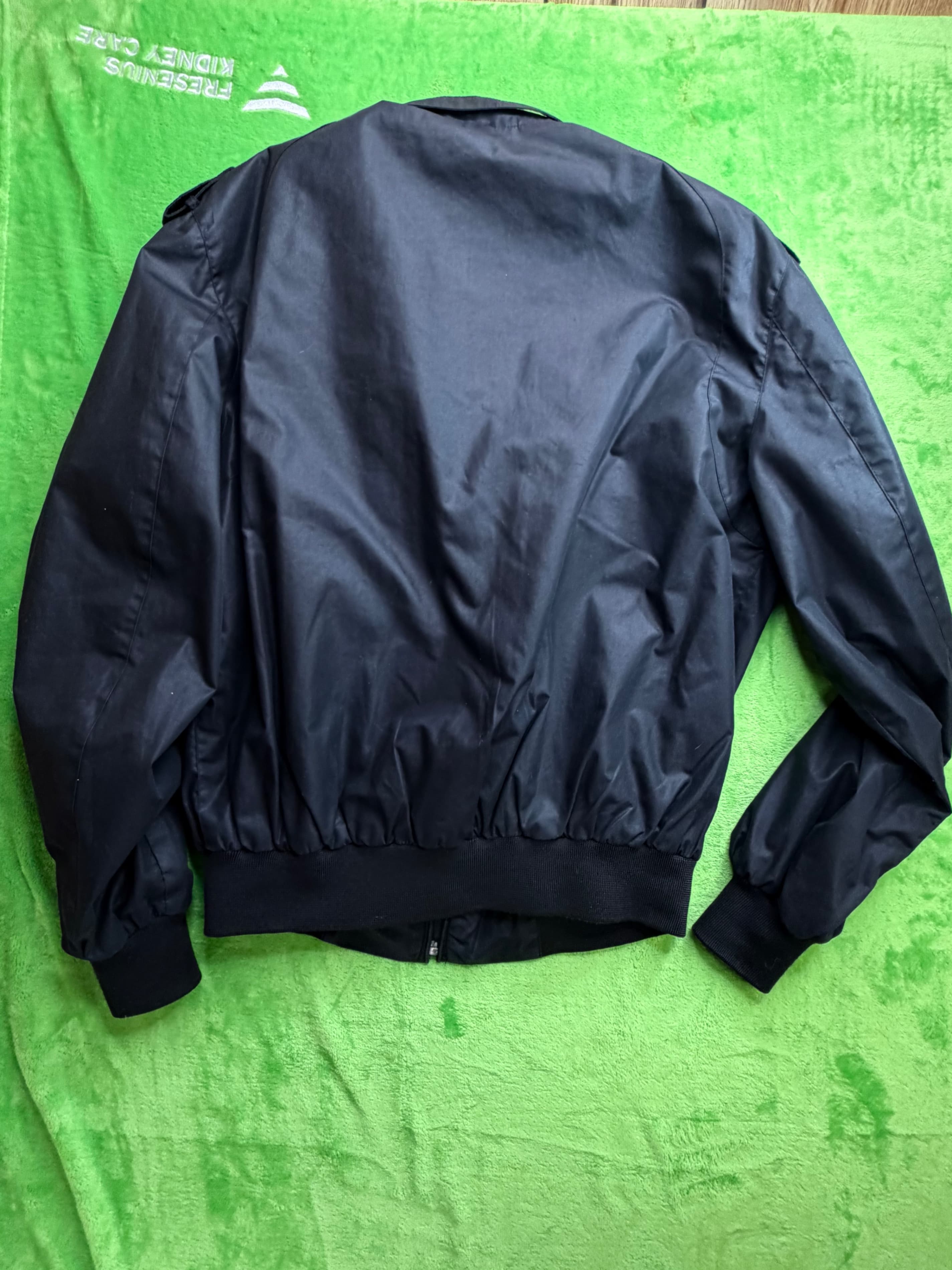 Vtg 80s Members Only Racer Jacket Mens Sz 40 Black by Europe Craft - Thumbnail 2
