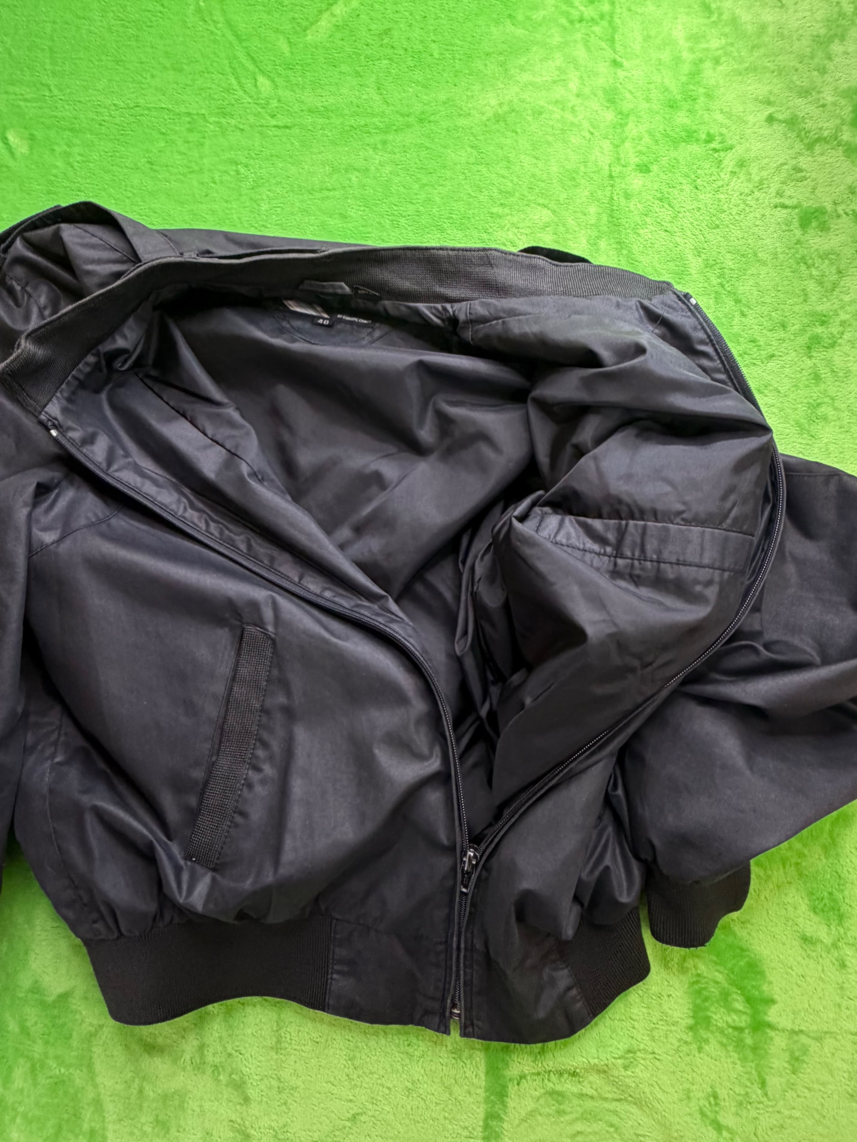 Vtg 80s Members Only Racer Jacket Mens Sz 40 Black by Europe Craft - Thumbnail 7