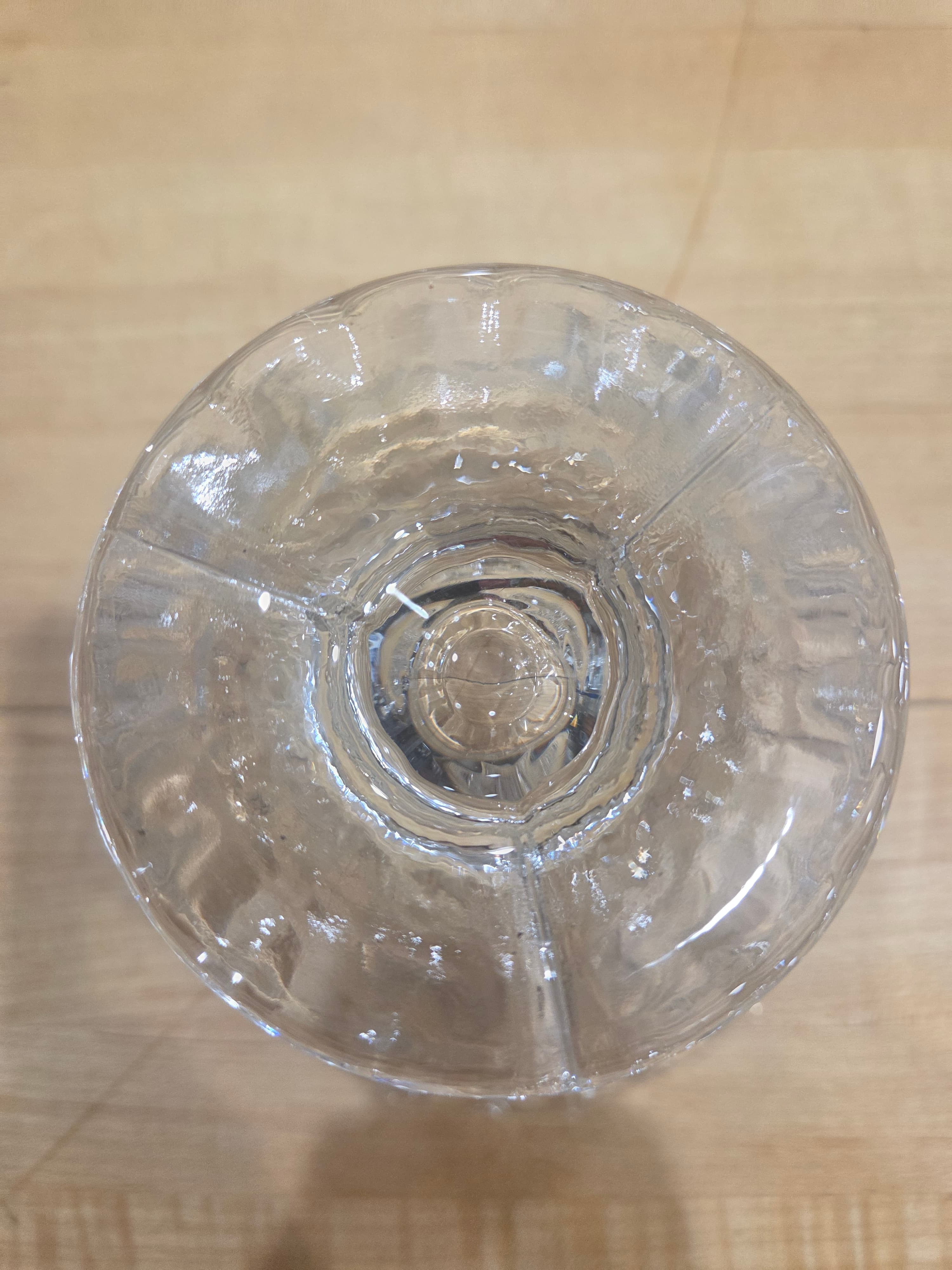 Vintage RCR Royal Crystal Lidded Candy Dish Pedestal Pinwheel Italy - Thumbnail 5