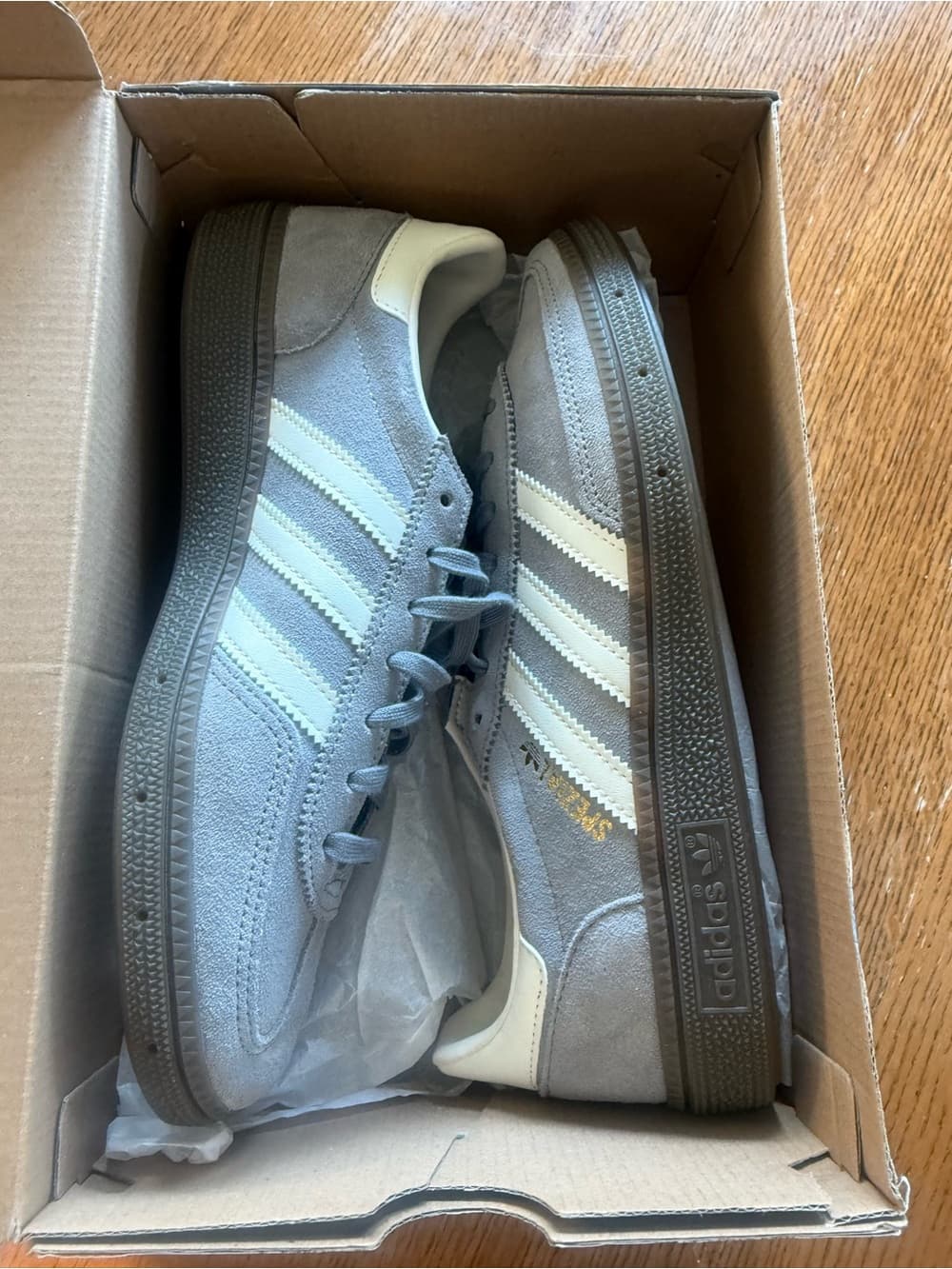 adidas Blue Handball Spezial J Shoe - Grey