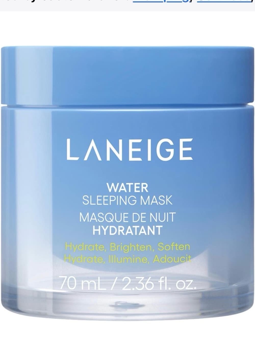 LANEIGE Blue Water Sleeping Mask - Hydrating Night Cream Jar