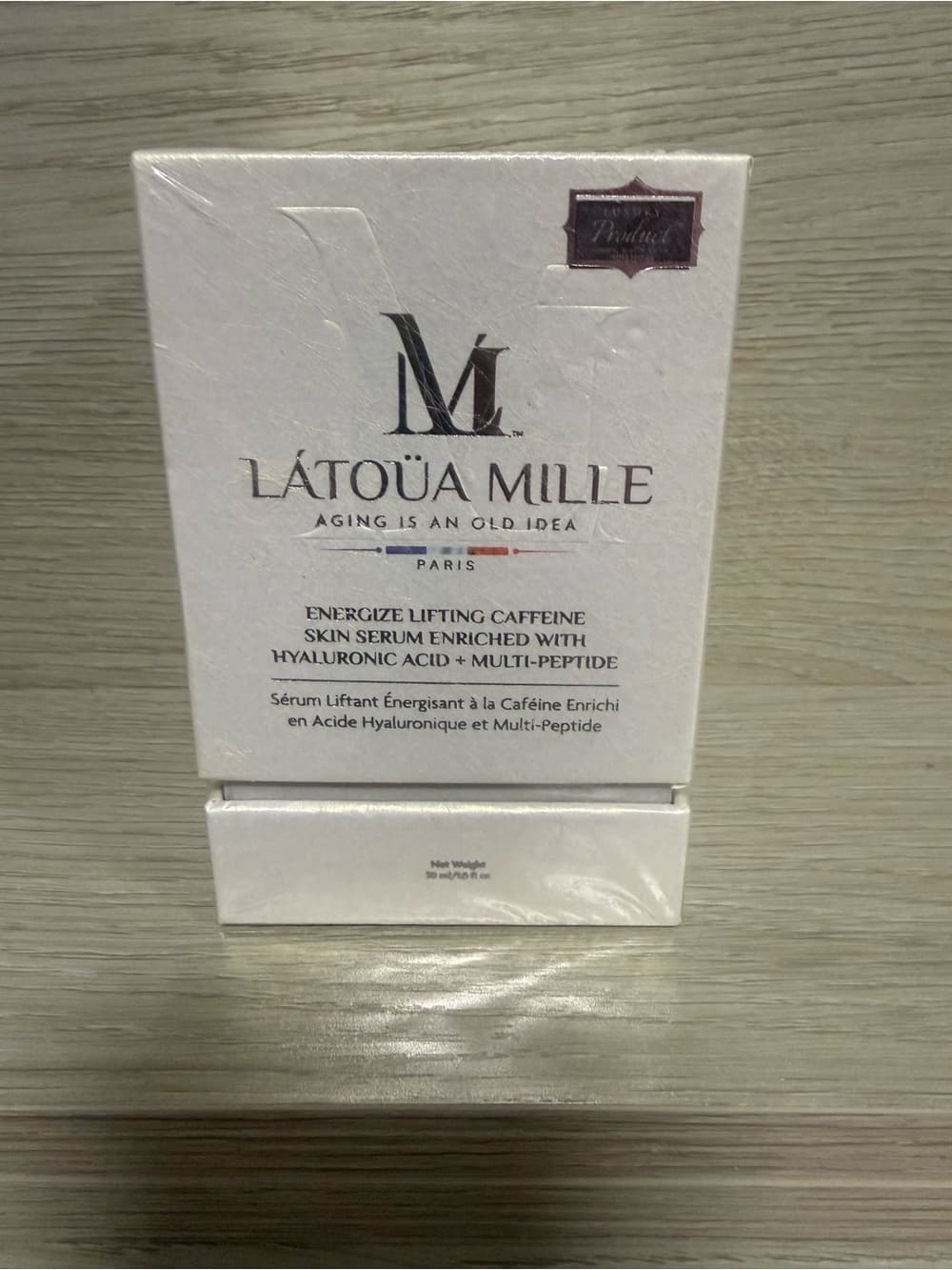 LÀTOÜA MILLE Energize Lifting Caffeine Skin Serum - Black & Gold