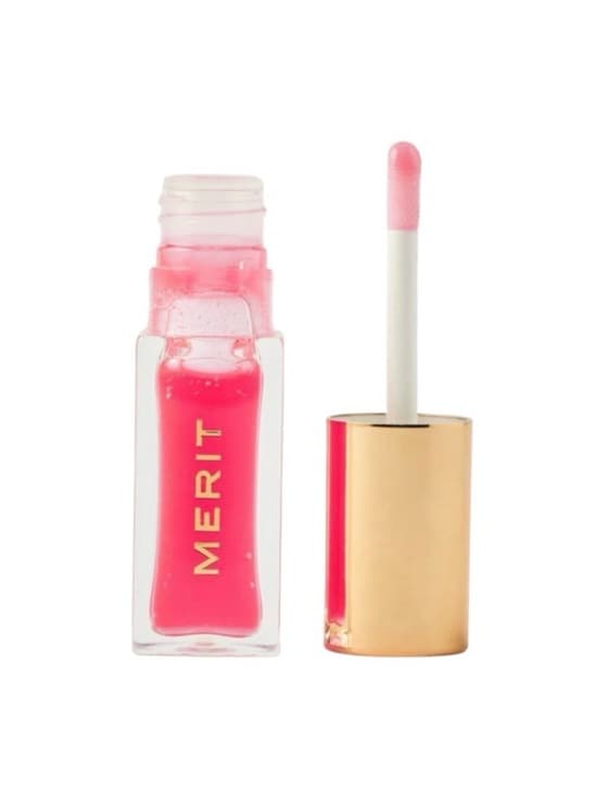 Merit Hydrating Lip Gloss — Pink Shine - Thumbnail 2