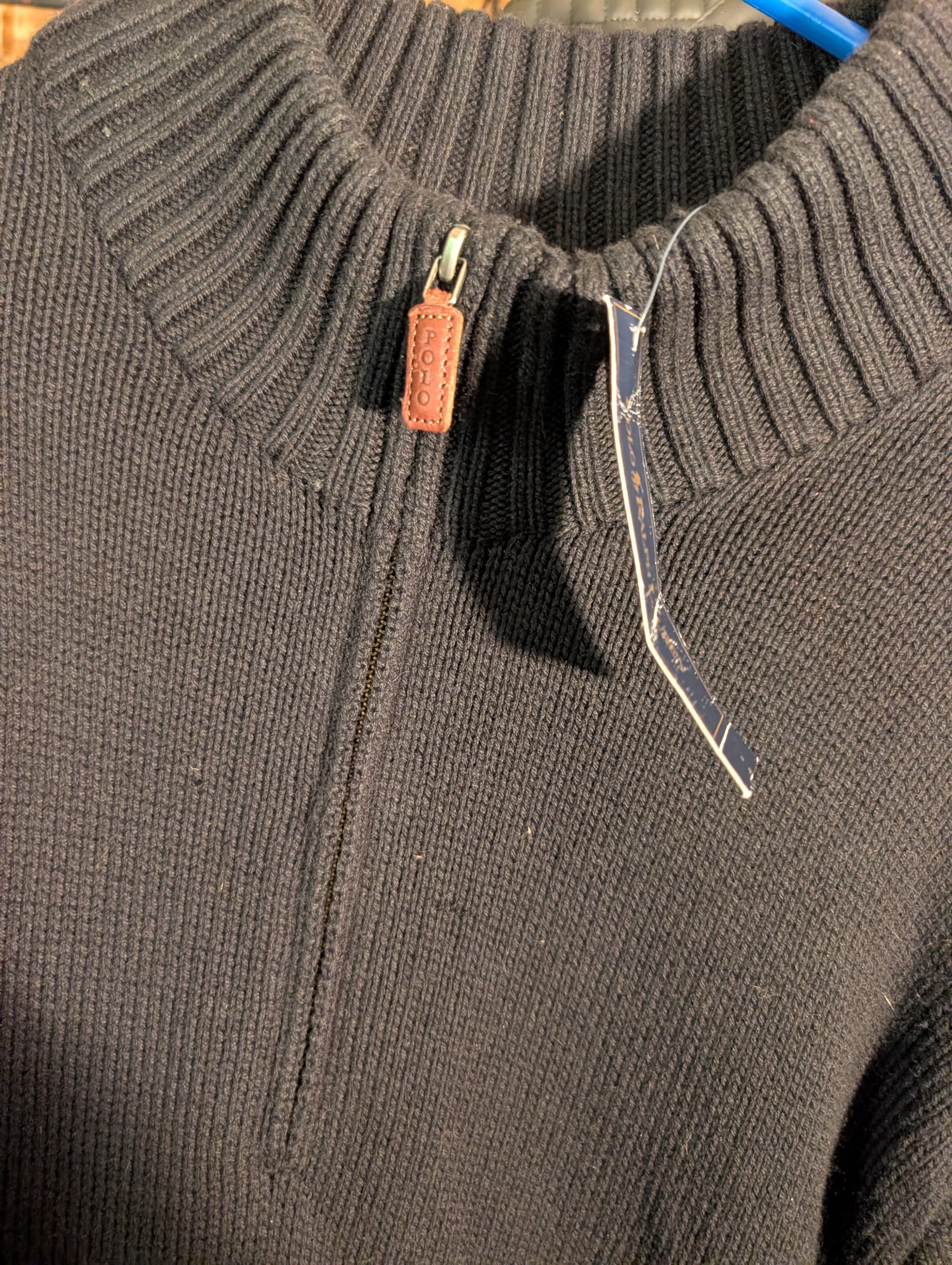Polo Ralph Lauren Half-Zip Sweater Black Size M - Thumbnail 3