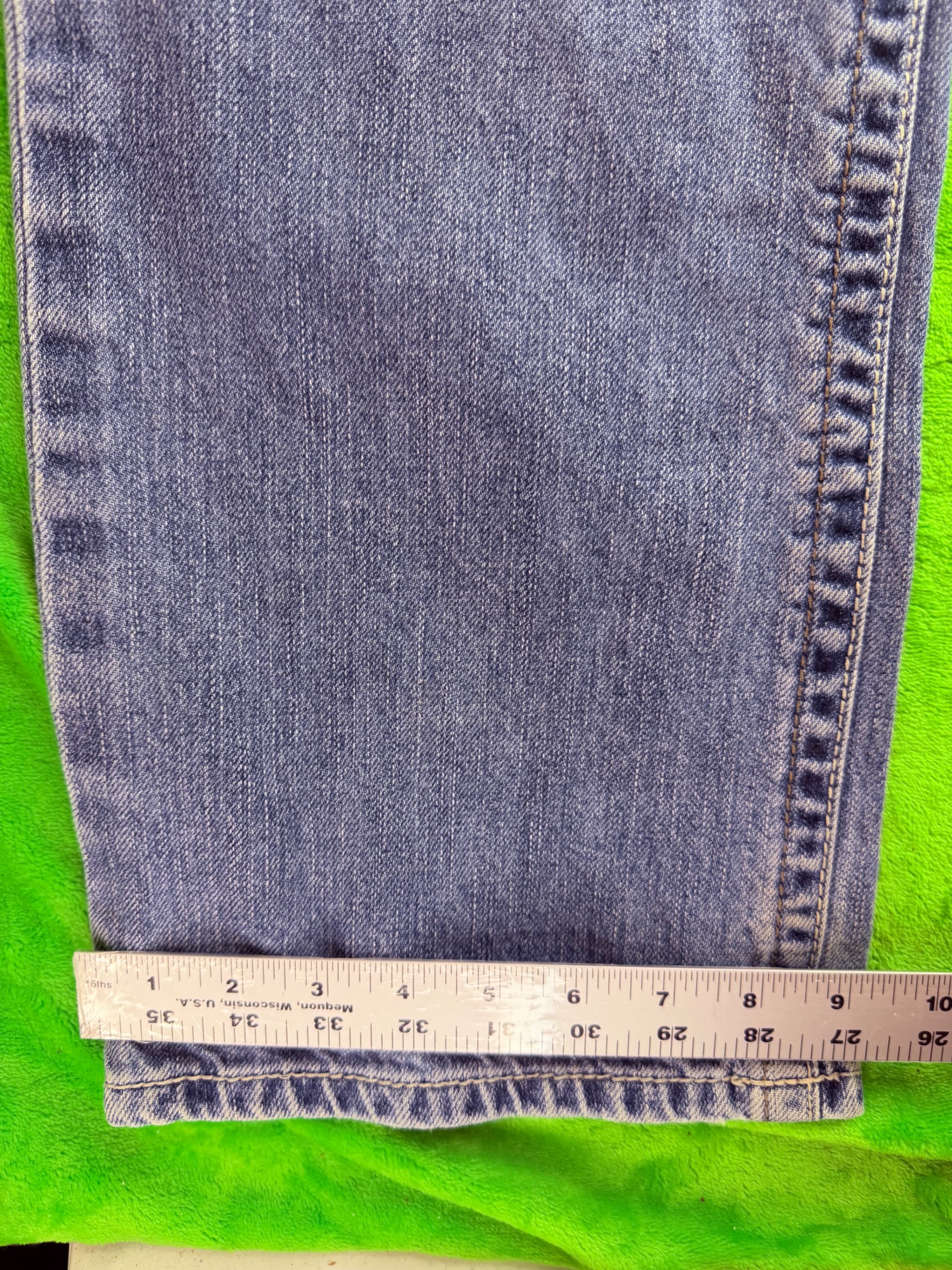Ariat M4 Relaxed Boot Cut Jeans Mens 35x34 Light Wash Denim Western - Thumbnail 11