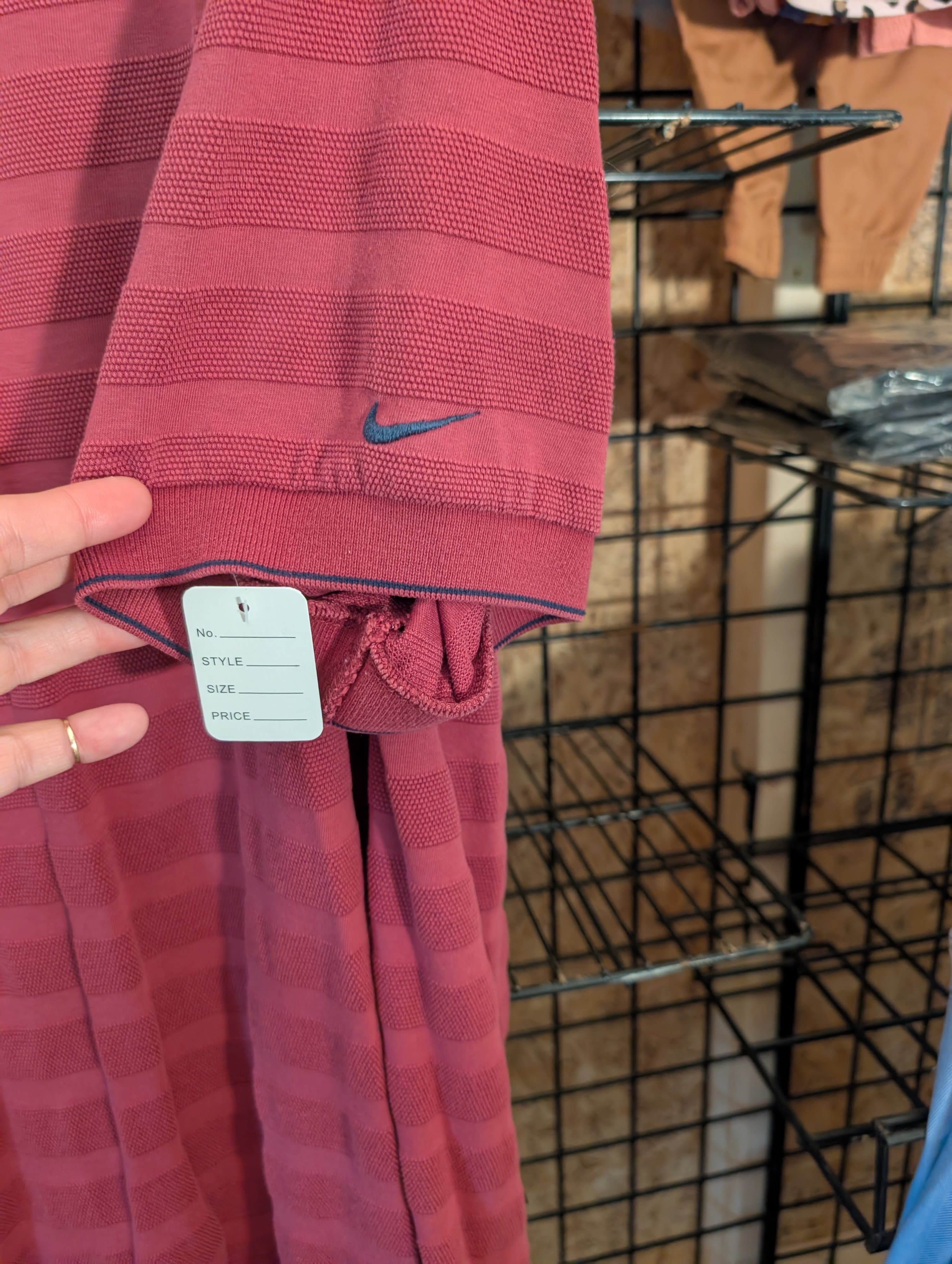 Nike Golf Polo Shirt XXL Red Striped - Thumbnail 5