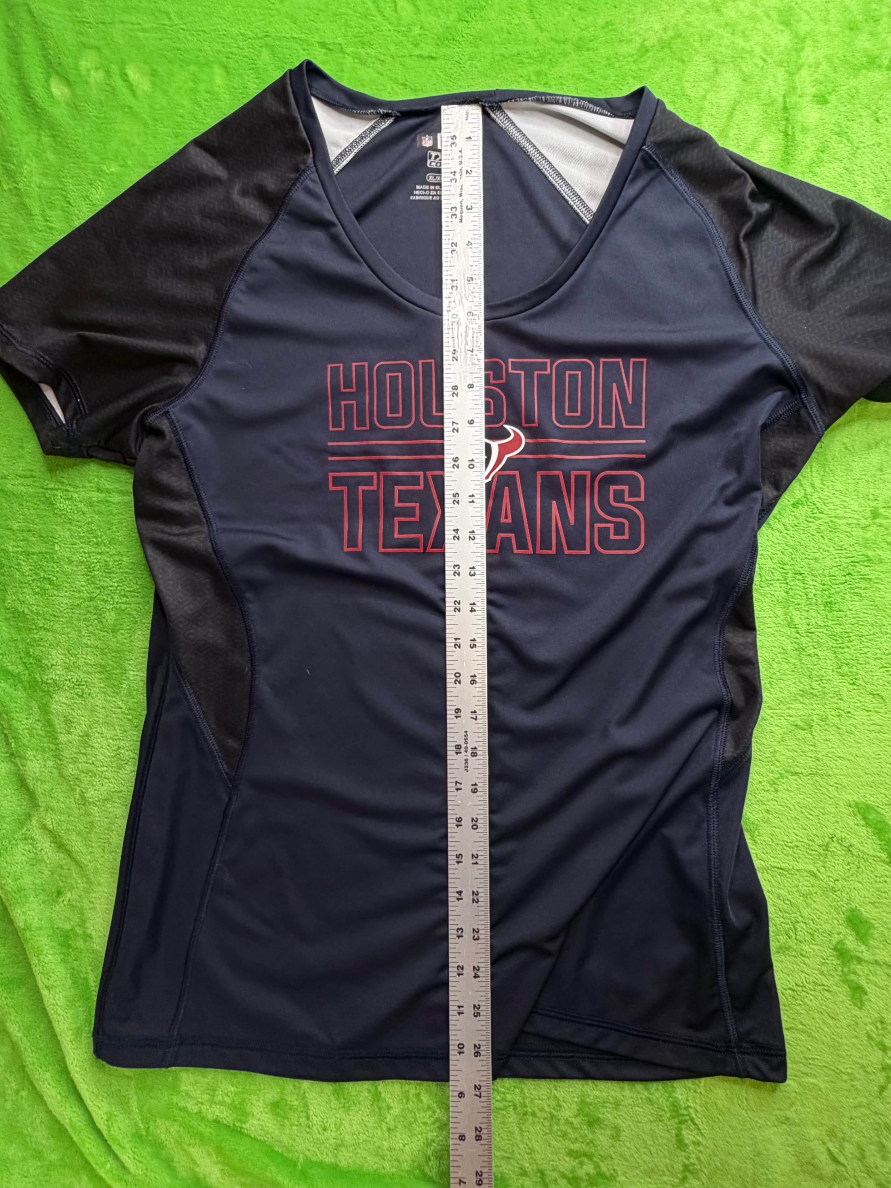 Houston Texans NFL Women Sz XL TX3 Cool Performance Shirt Navy - Thumbnail 6