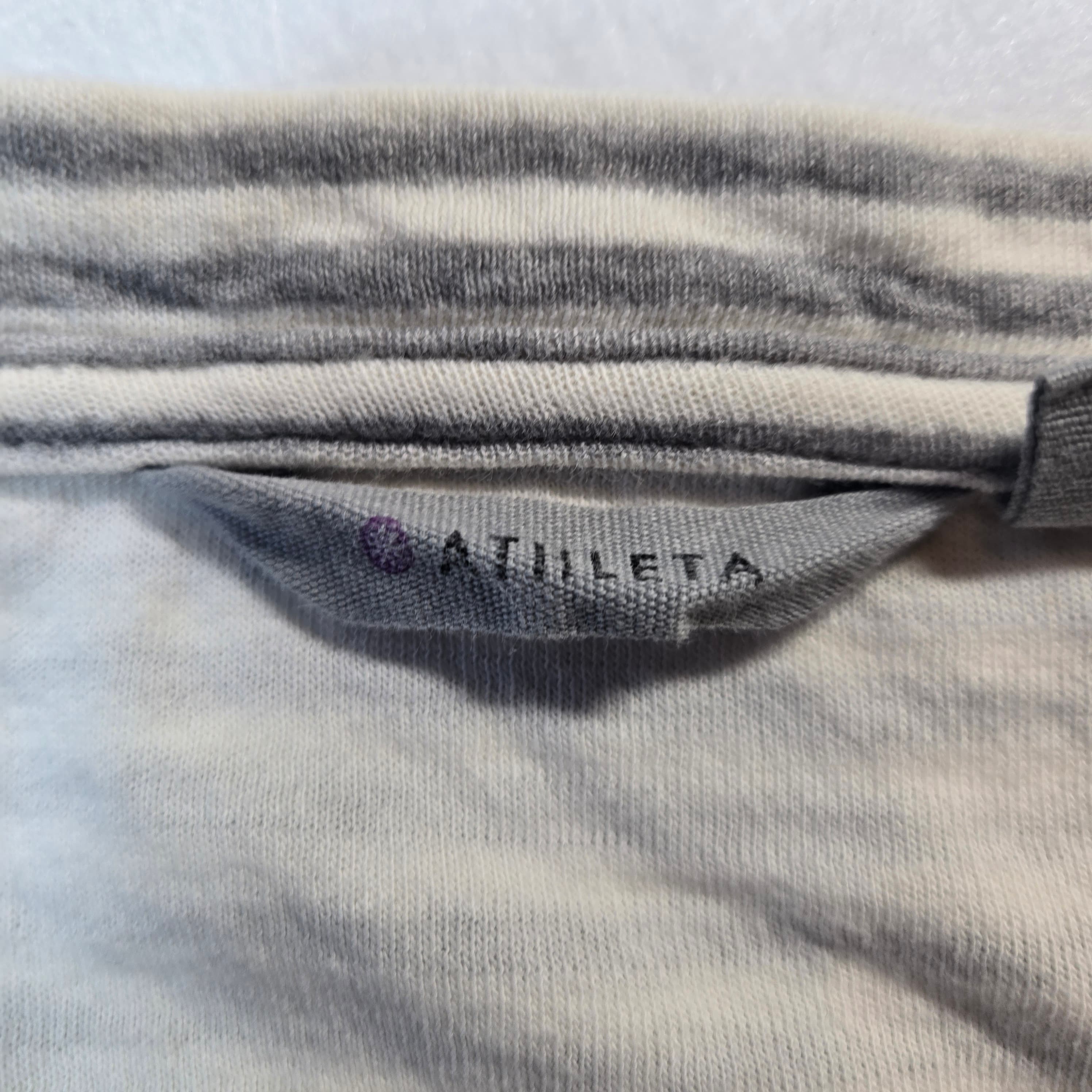 Athleta Striped Sleeveless Top Size L - Thumbnail 3