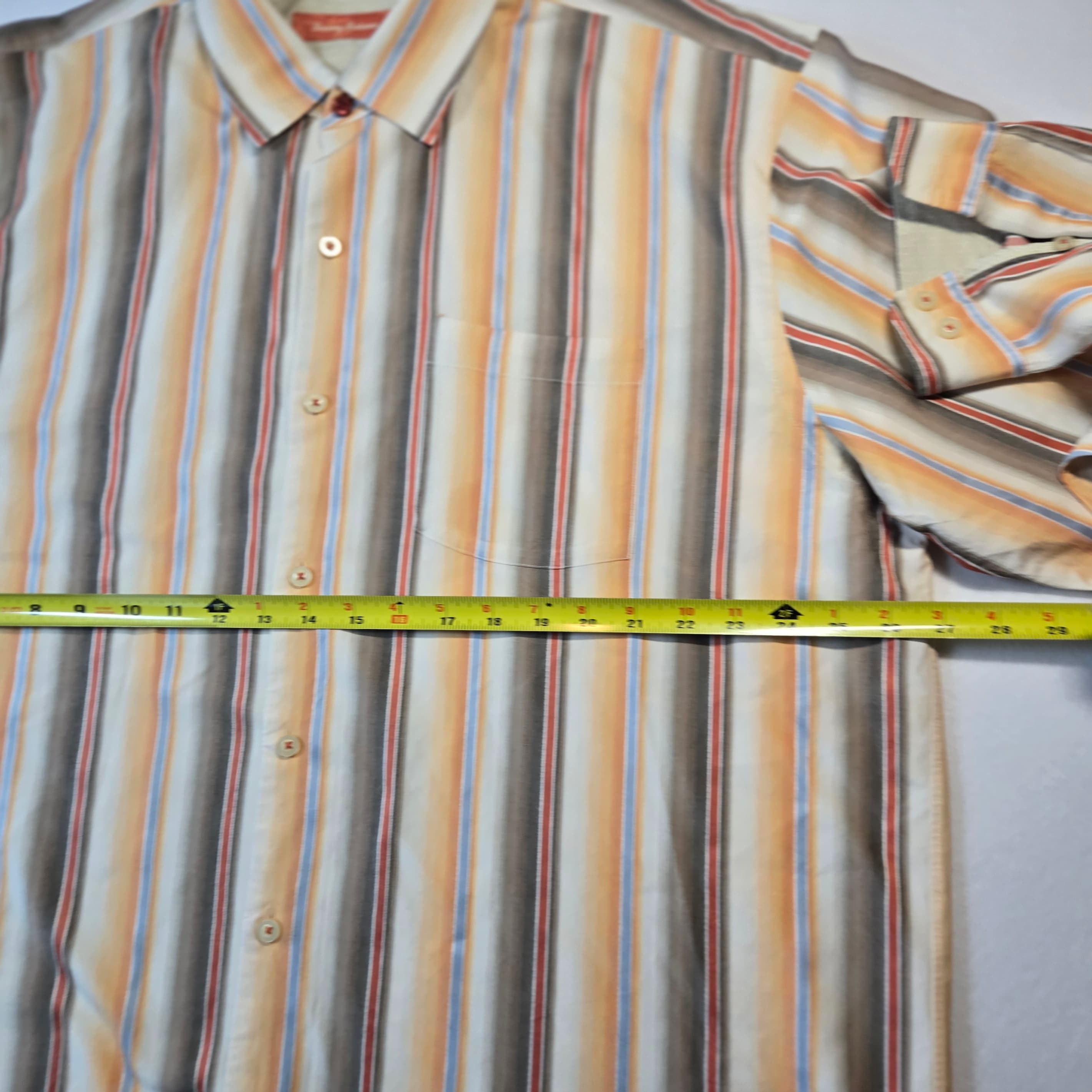 Tommy Bahama Men's Striped Button-Up Shirt XXL - Thumbnail 3