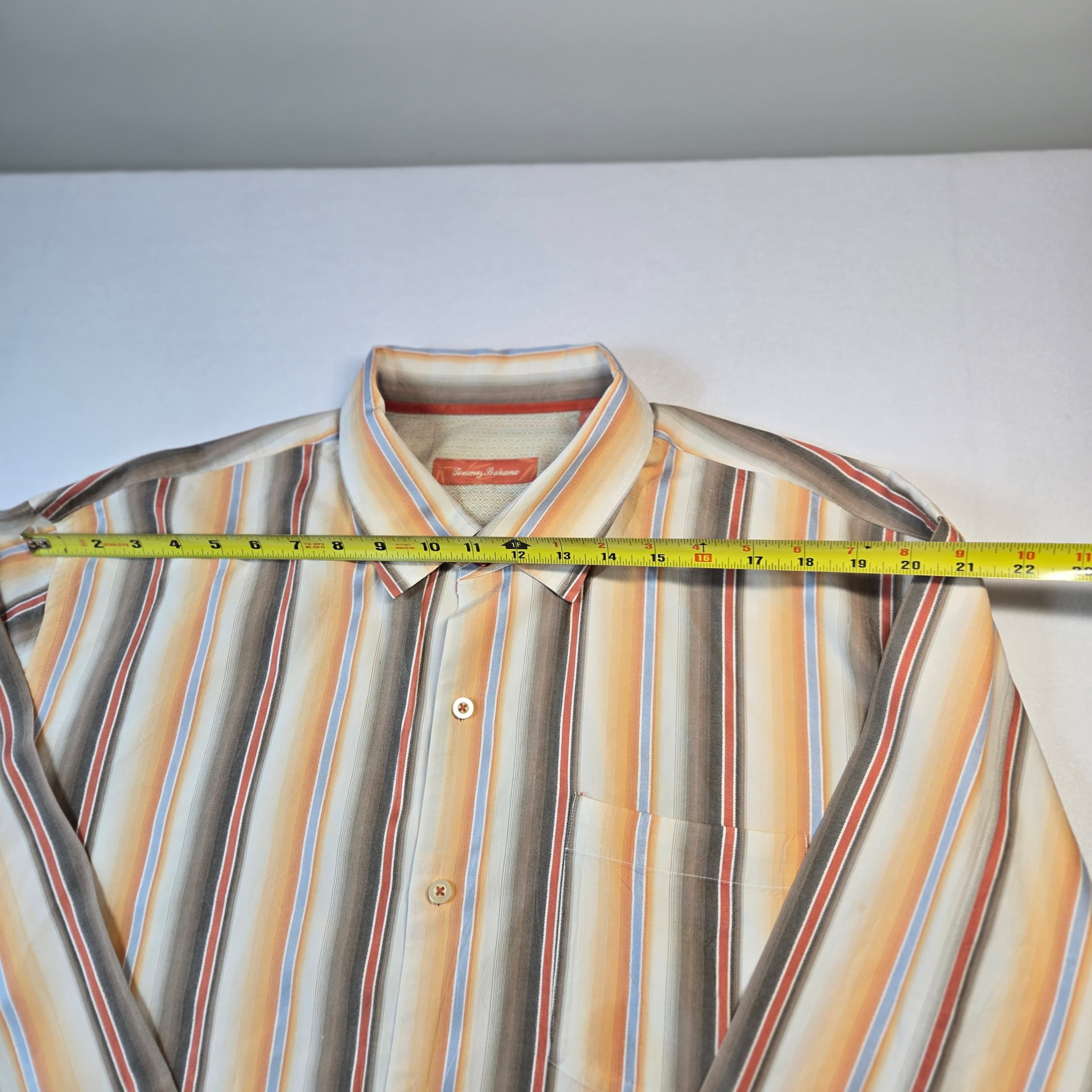 Tommy Bahama Men's Striped Button-Up Shirt XXL - Thumbnail 5