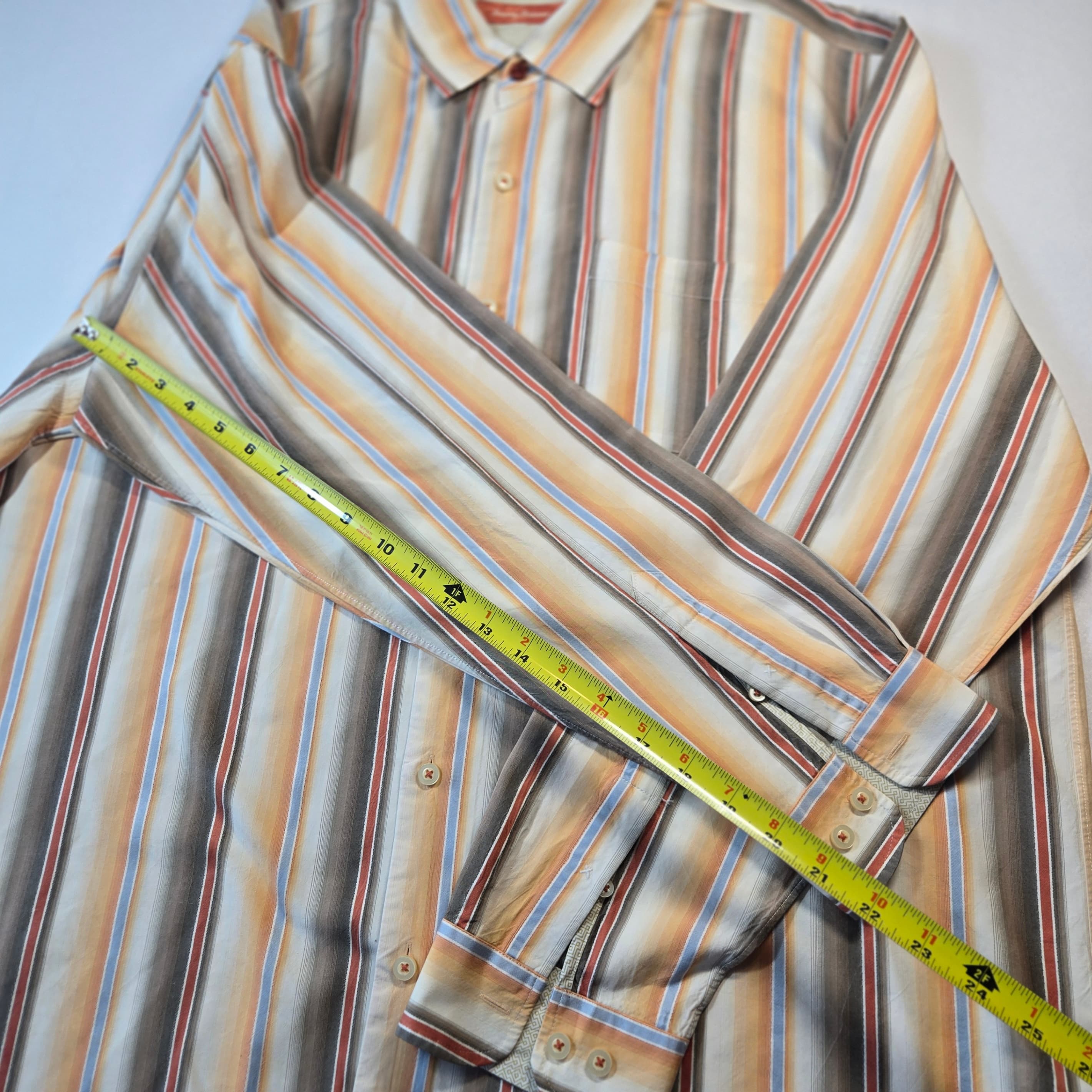 Tommy Bahama Men's Striped Button-Up Shirt XXL - Thumbnail 6