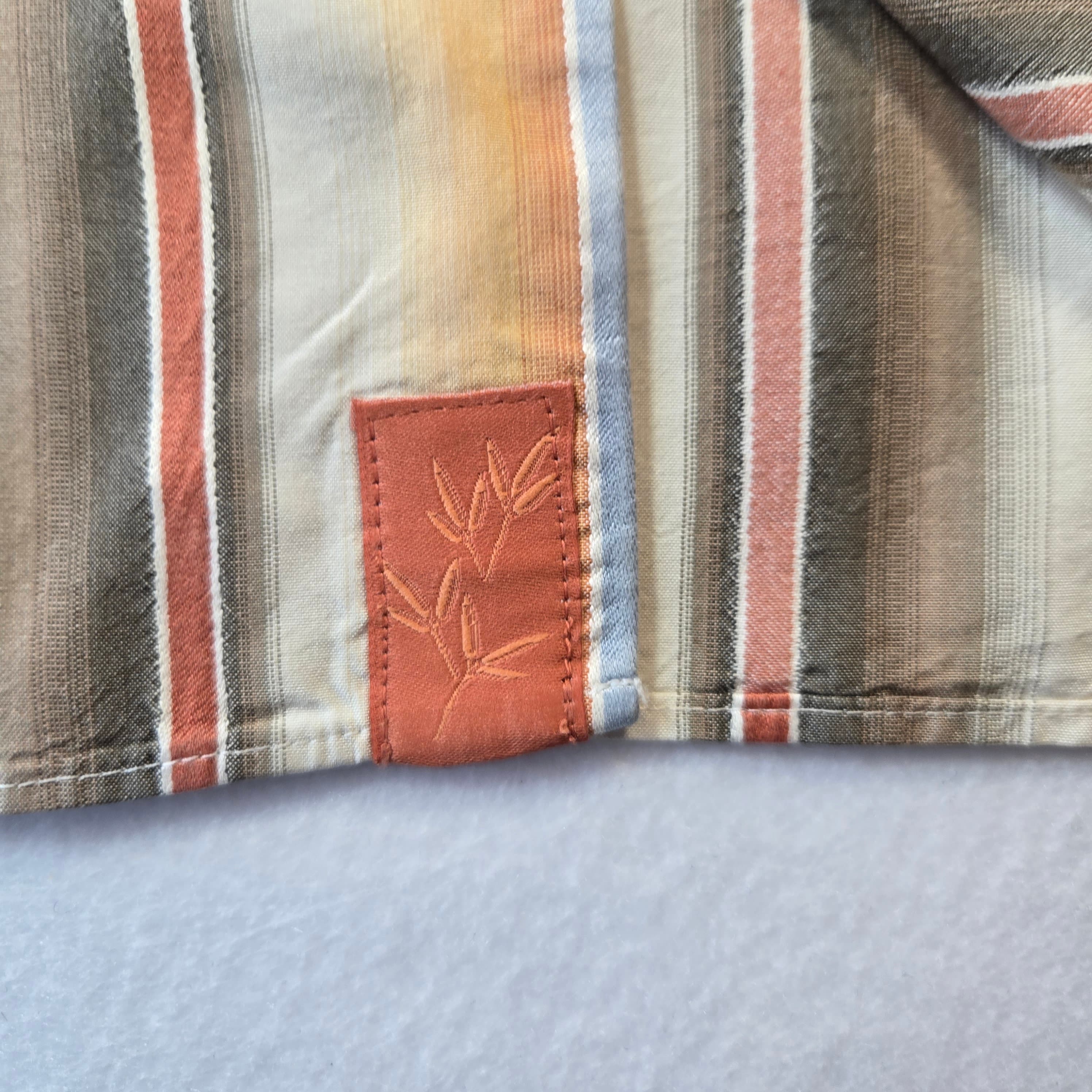 Tommy Bahama Men's Striped Button-Up Shirt XXL - Thumbnail 8