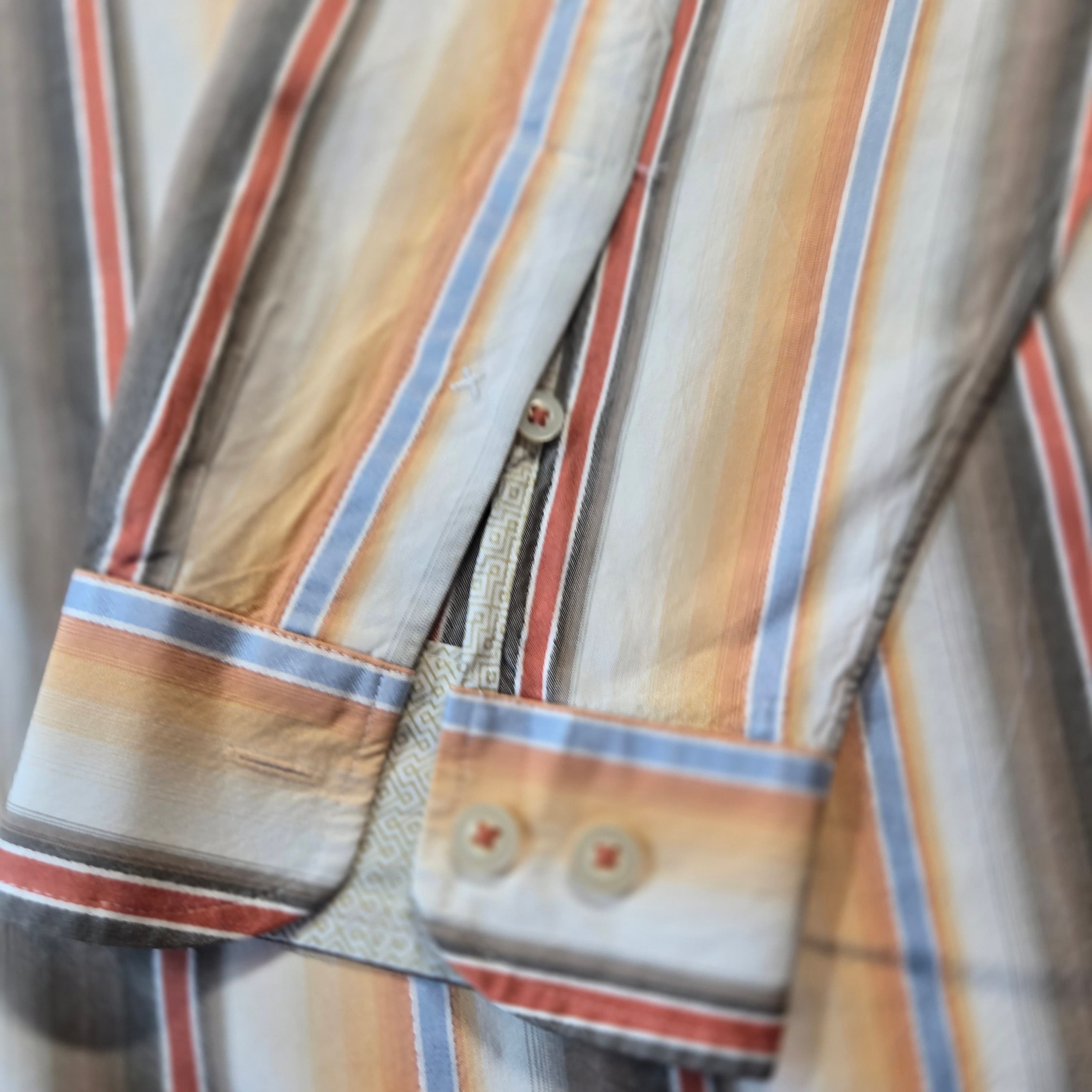 Tommy Bahama Men's Striped Button-Up Shirt XXL - Thumbnail 11