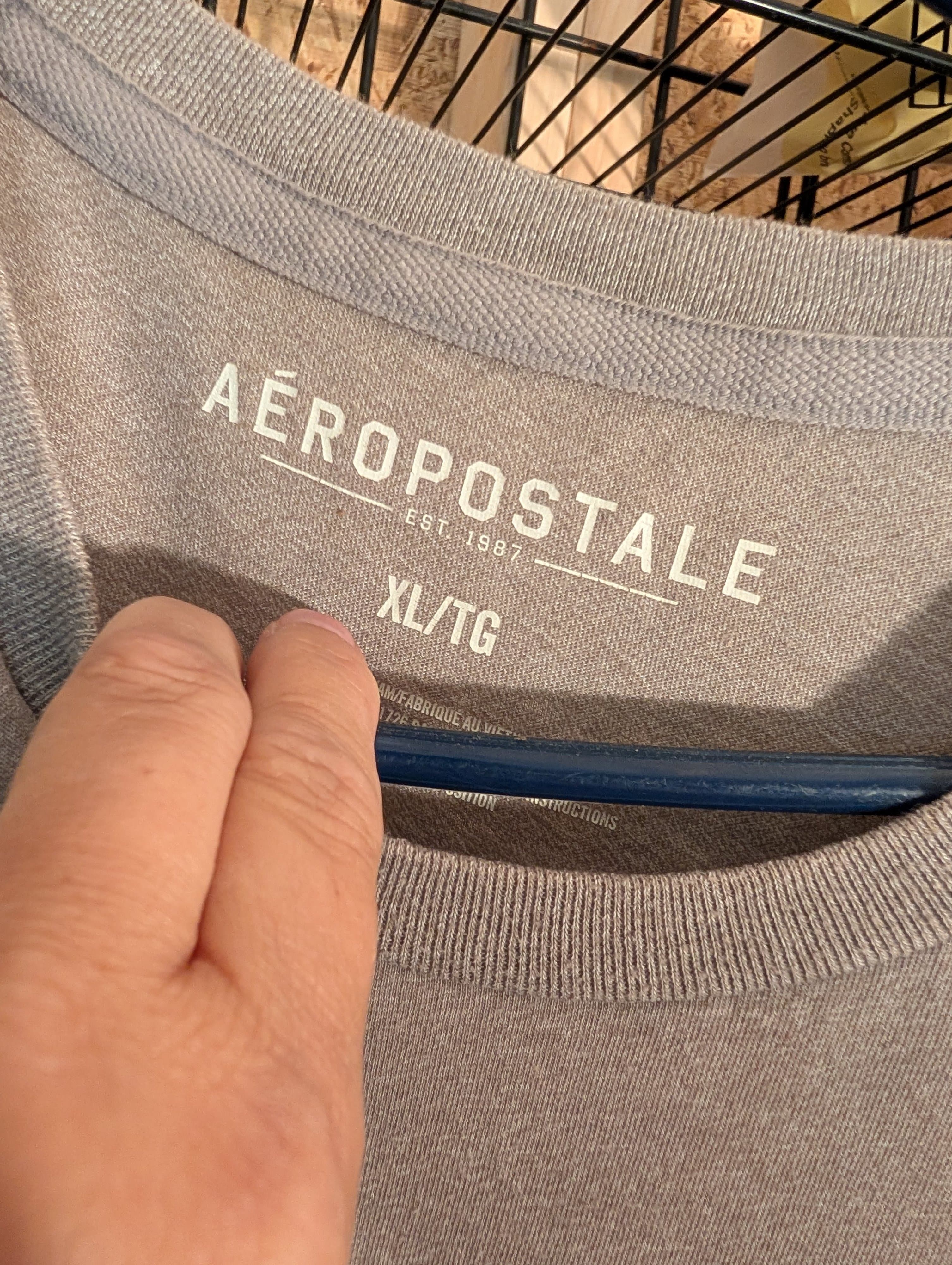 Aeropostale Men's Graphic T-Shirt XL Grey - Thumbnail 3