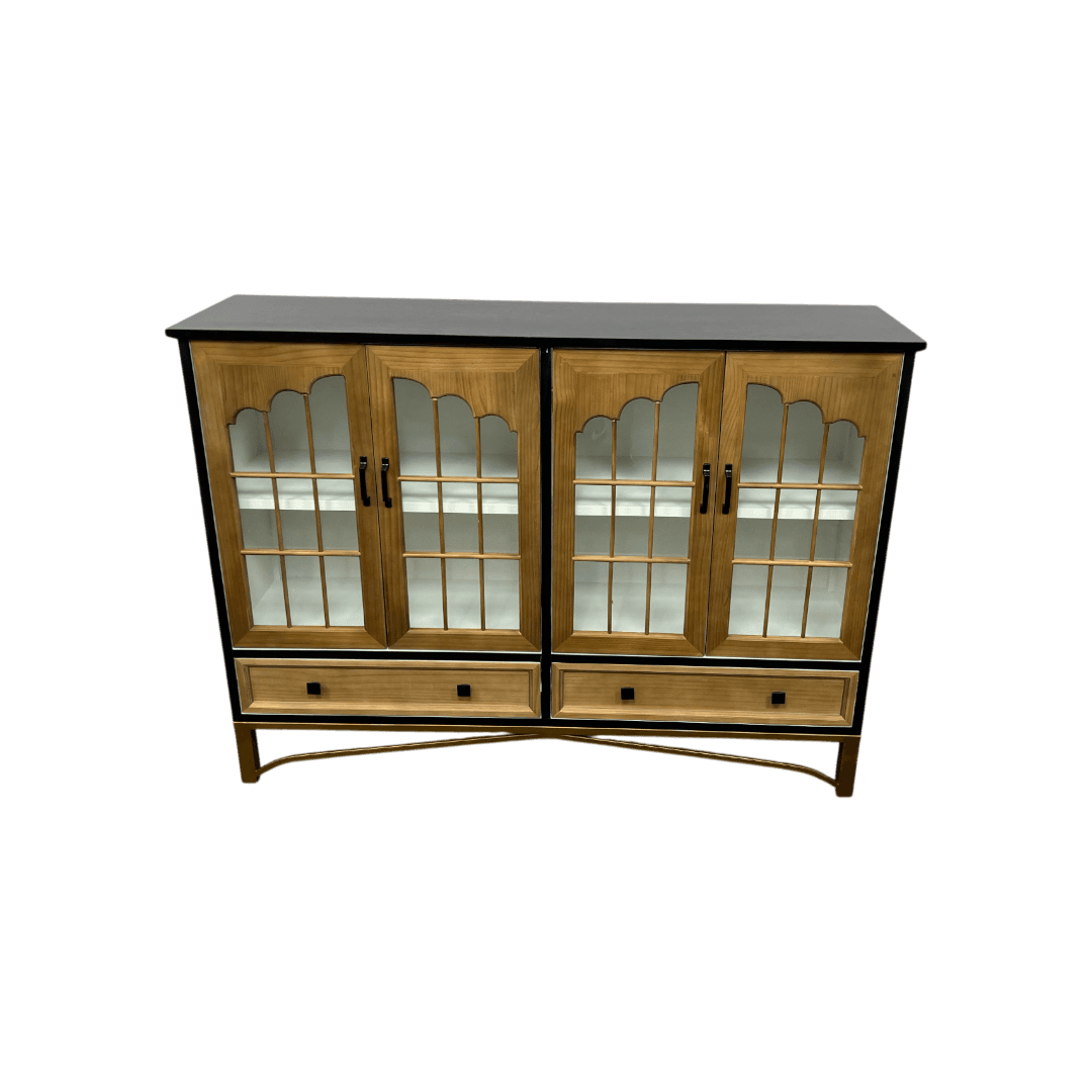 NICECABINET Vintage - Distressed Solid Wood Accent Cabinet - Thumbnail 3