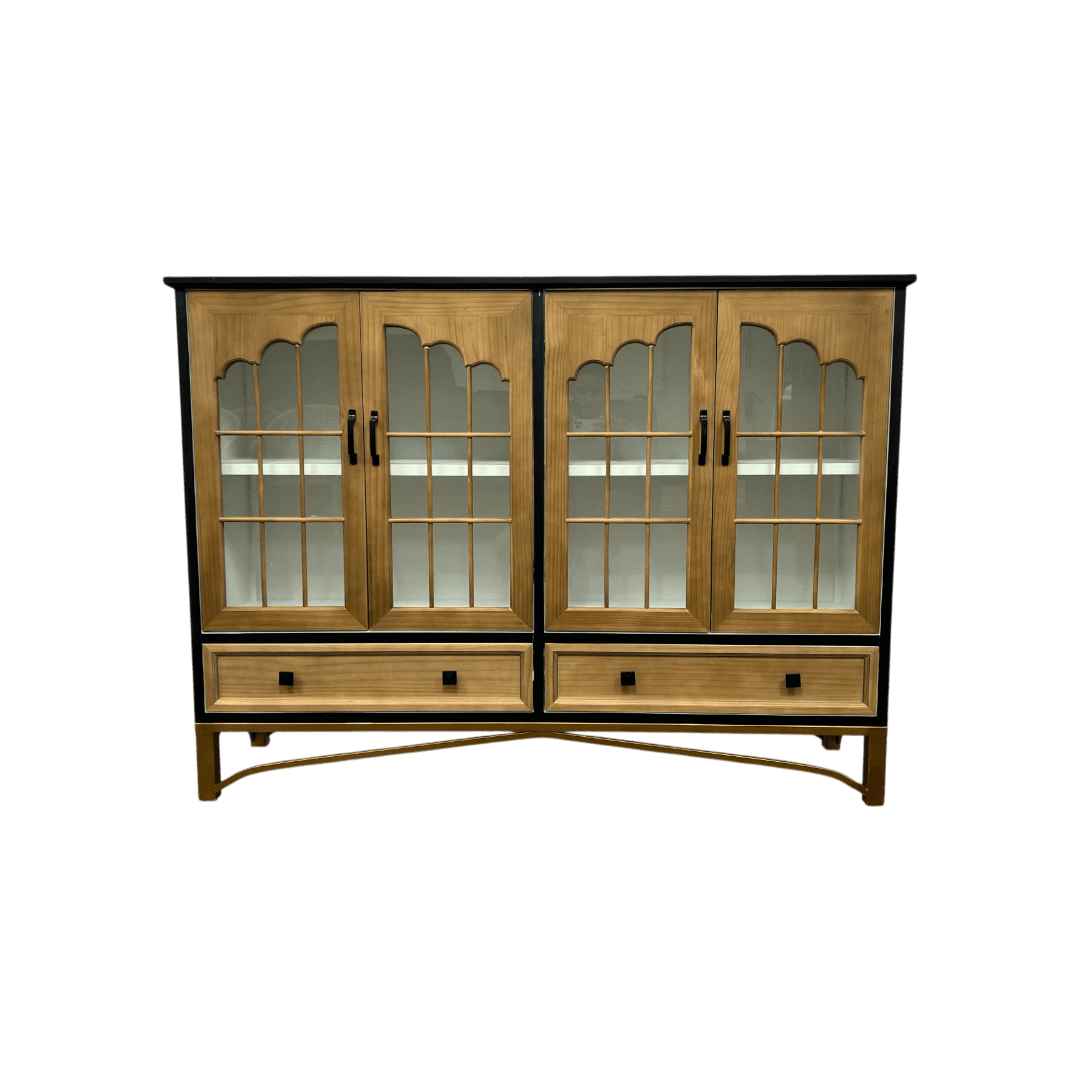 NICECABINET Vintage - Distressed Solid Wood Accent Cabinet - Thumbnail 2