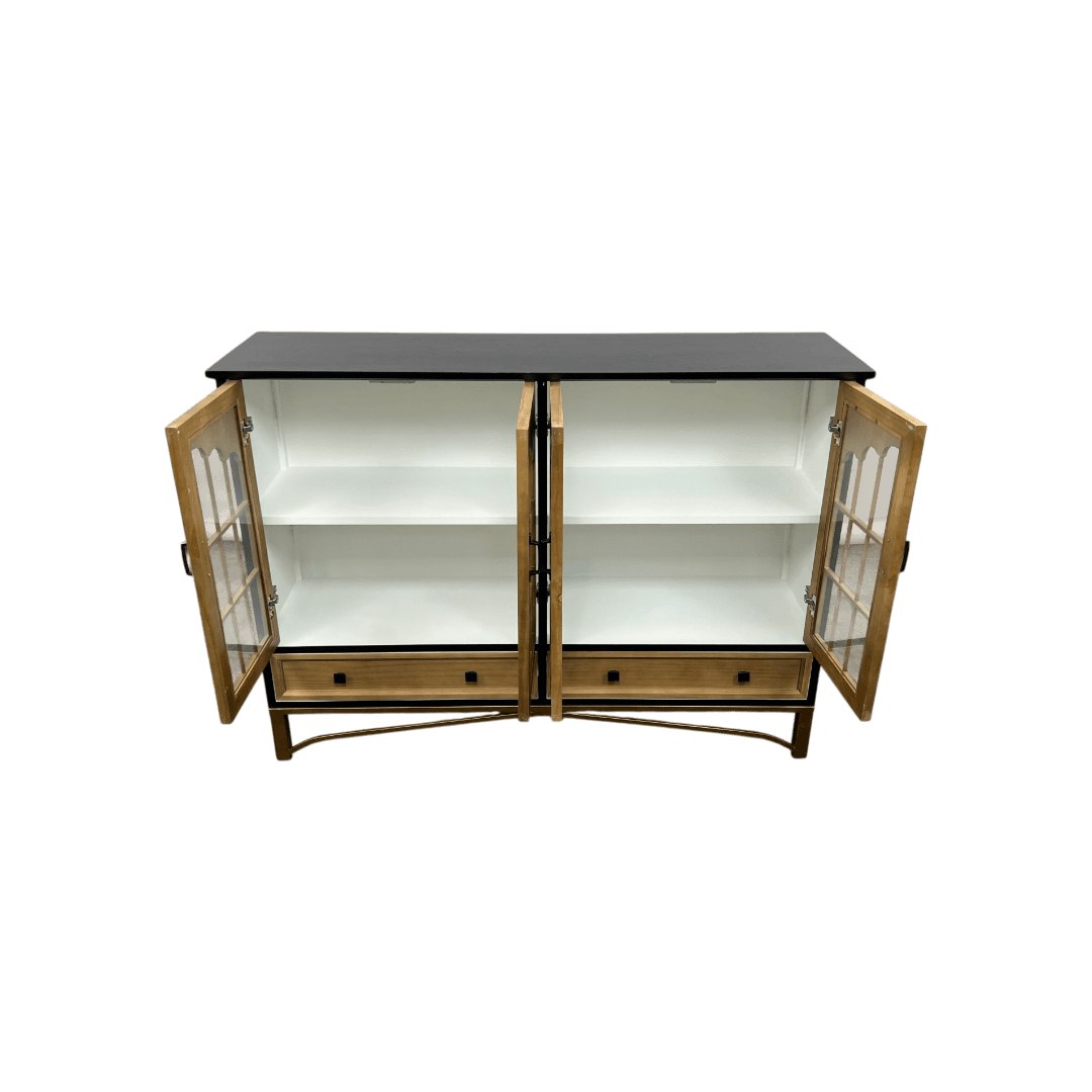 NICECABINET Vintage - Distressed Solid Wood Accent Cabinet - Thumbnail 11