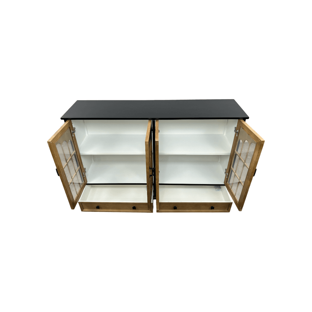 NICECABINET Vintage - Distressed Solid Wood Accent Cabinet - Thumbnail 14