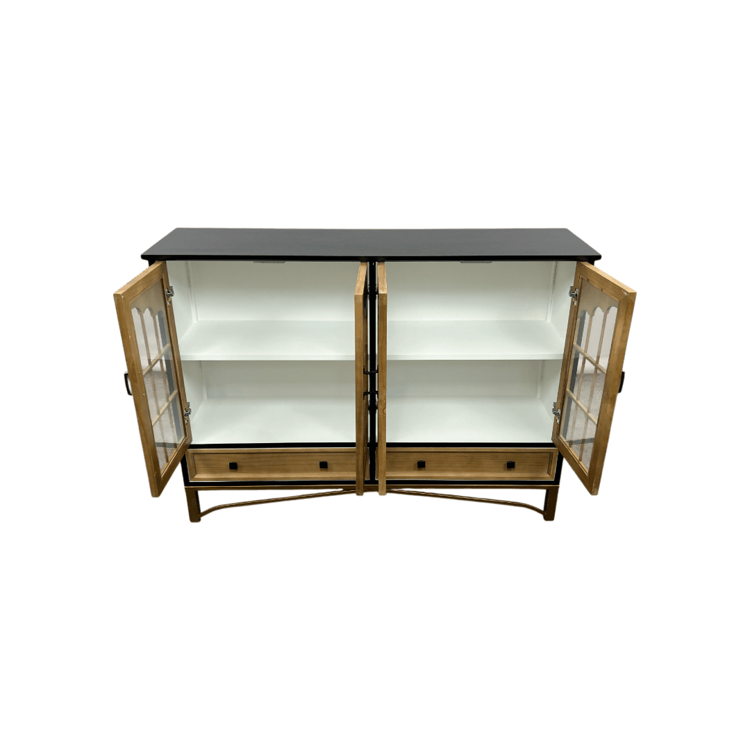NICECABINET Vintage - Distressed Solid Wood Accent Cabinet - Thumbnail 10